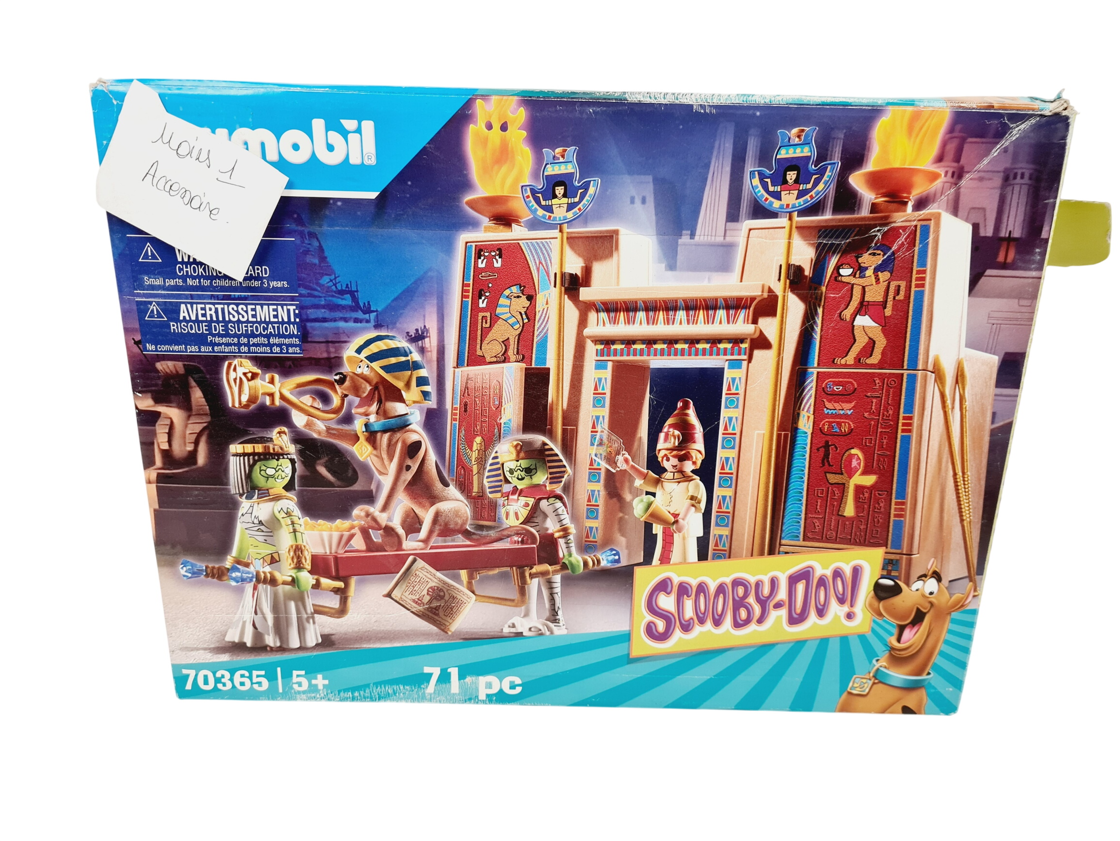 Playmobil - Playmobil 70365 - Scooby-Doo Scoobydoo Histoires en Egypte - 5 ans + Bon état -  reconditionné disponible sur Label Emmaüs