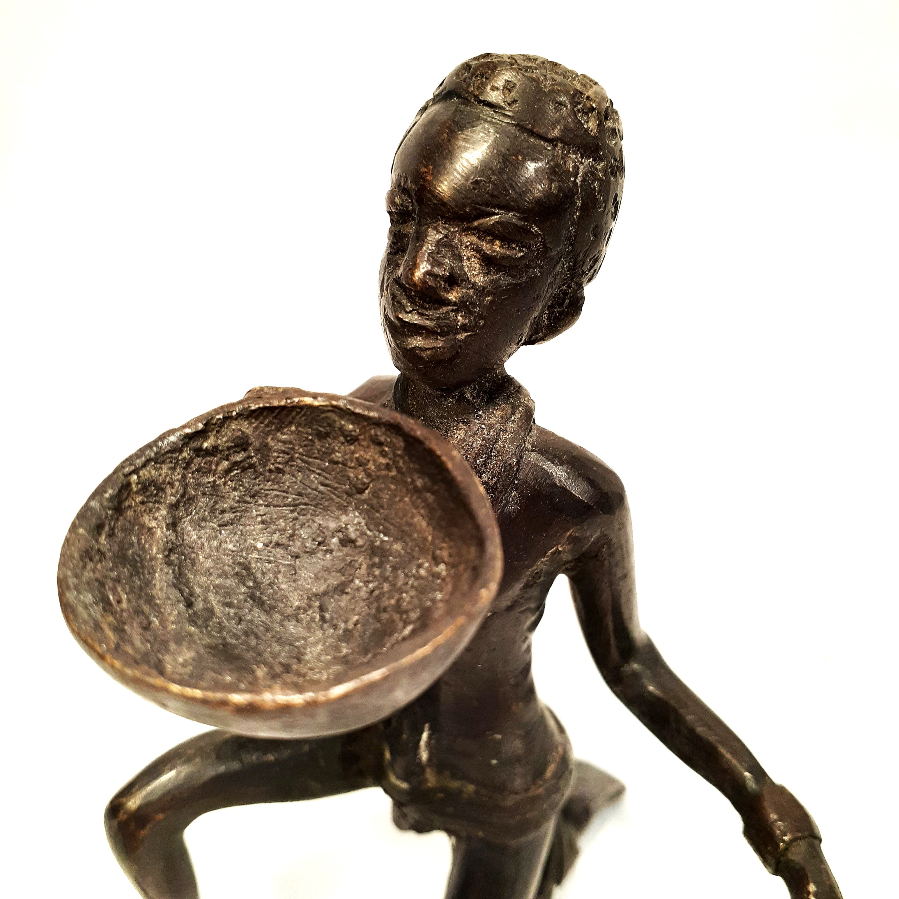 Statuettes Canards En Pierre Polie – Couple Fait Main, Peint, Italie (occasion)