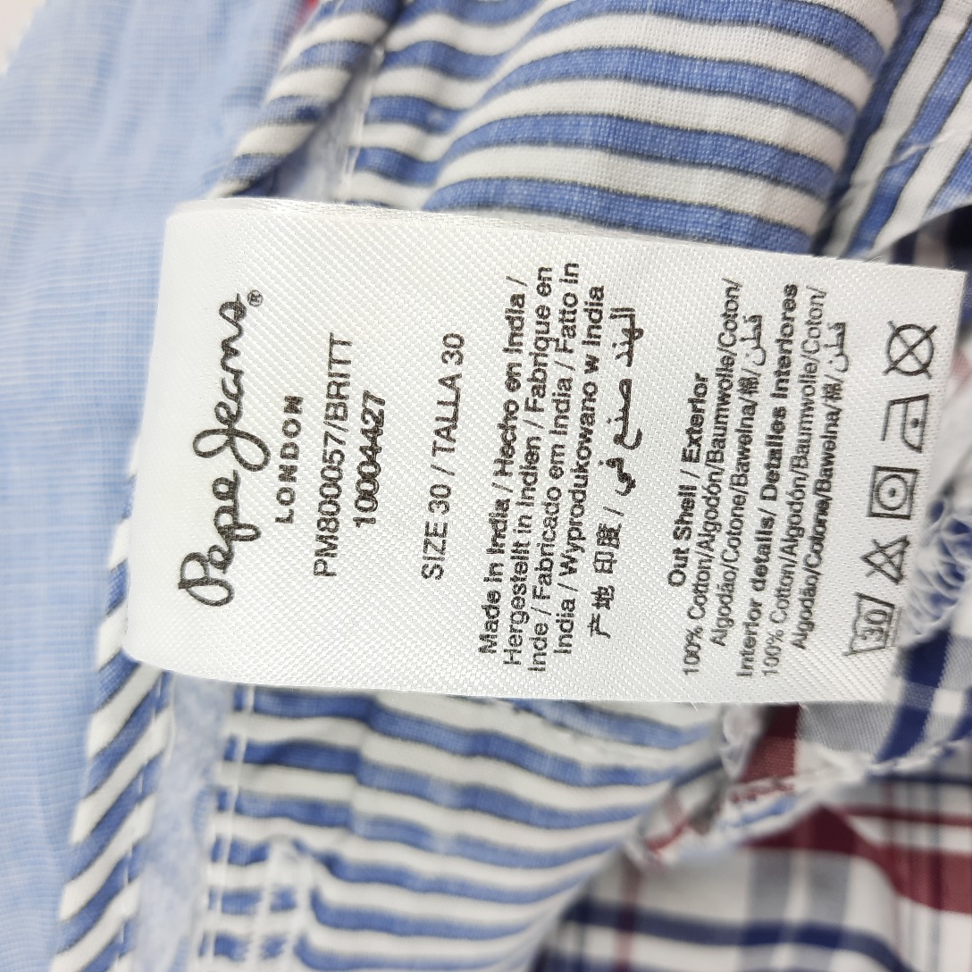 Voir photo 5 de Bermuda sport chic écossais blanc bordeaux marine PEPE JEANS T30 Bermuda sport chic écossais blanc bordeaux marine PEPE JEANS T30 Très bon état - Vue 5 -