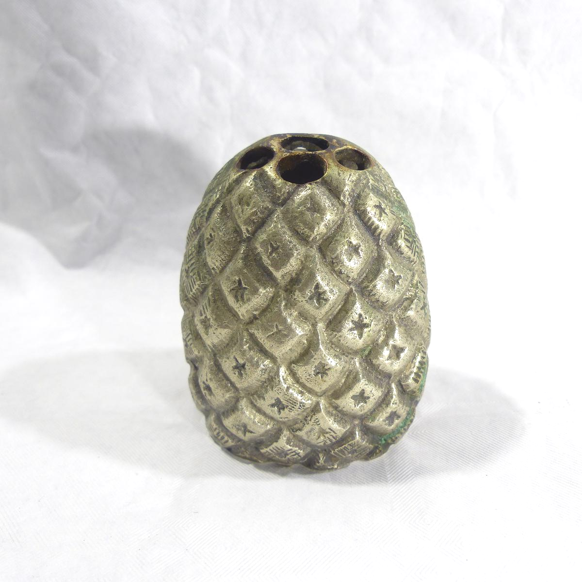 Vase en métal argenté / Porte-fourchettes à apéritif - Signé Alpaca Espagne Bon état -  reconditionné disponible sur Label Emmaüs