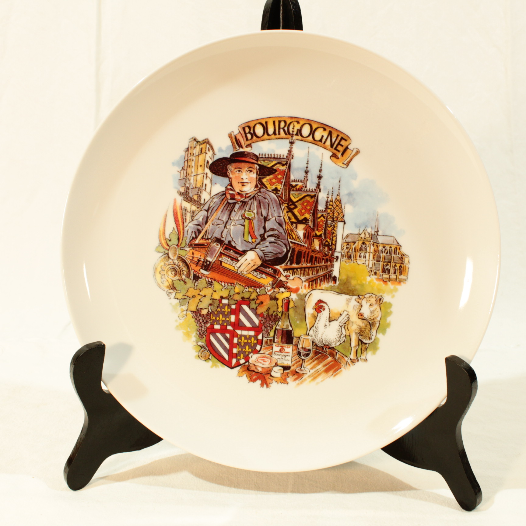 Lot de 4 assiettes plates en porcelaine  Comme neuf - Vue 2 - 