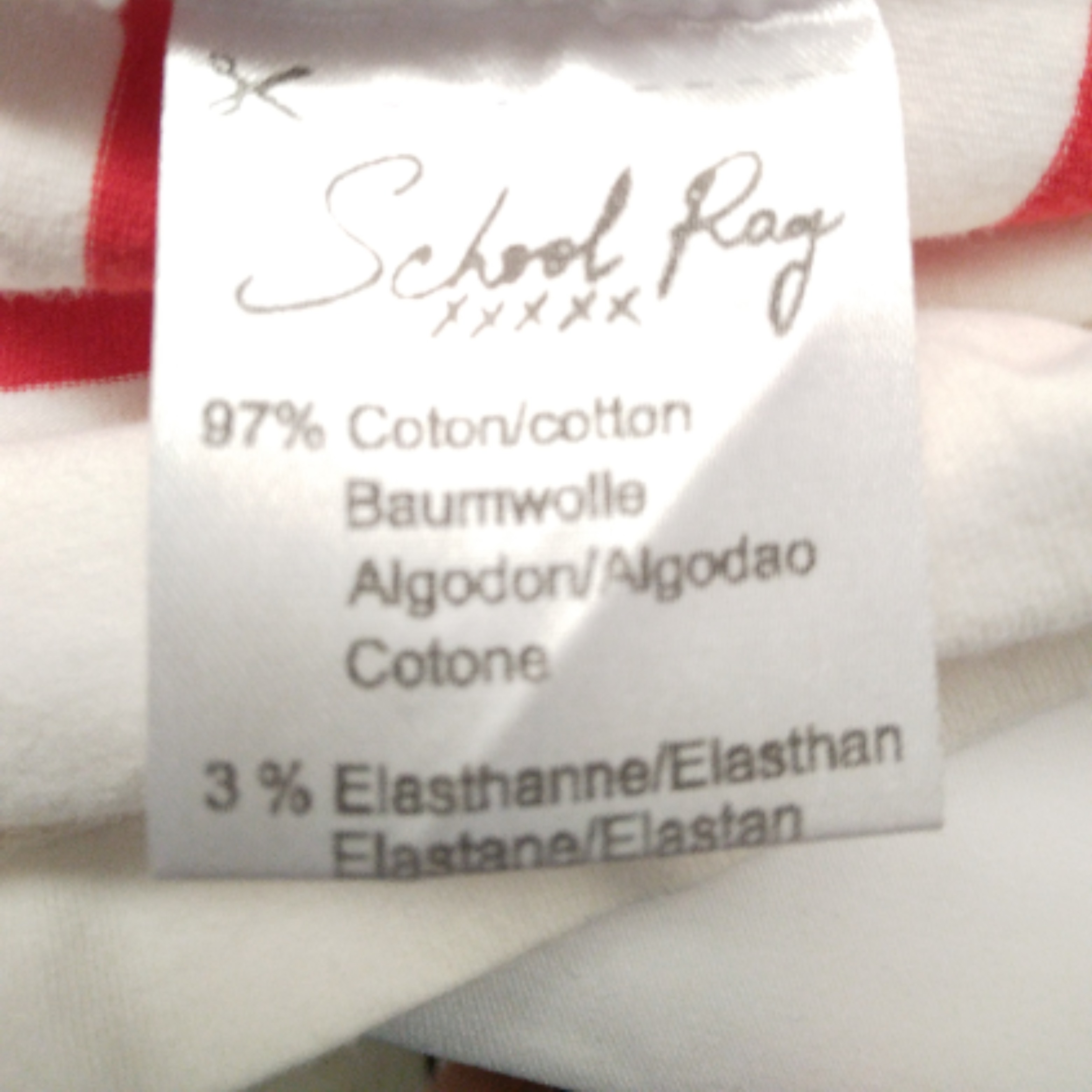 Voir photo 5 de Robe débardeur Rayée blanche et rouge, School Rag - 1 Robe débardeur Rayée blanche et rouge, School Rag - 1 Bon état - Vue 5 -