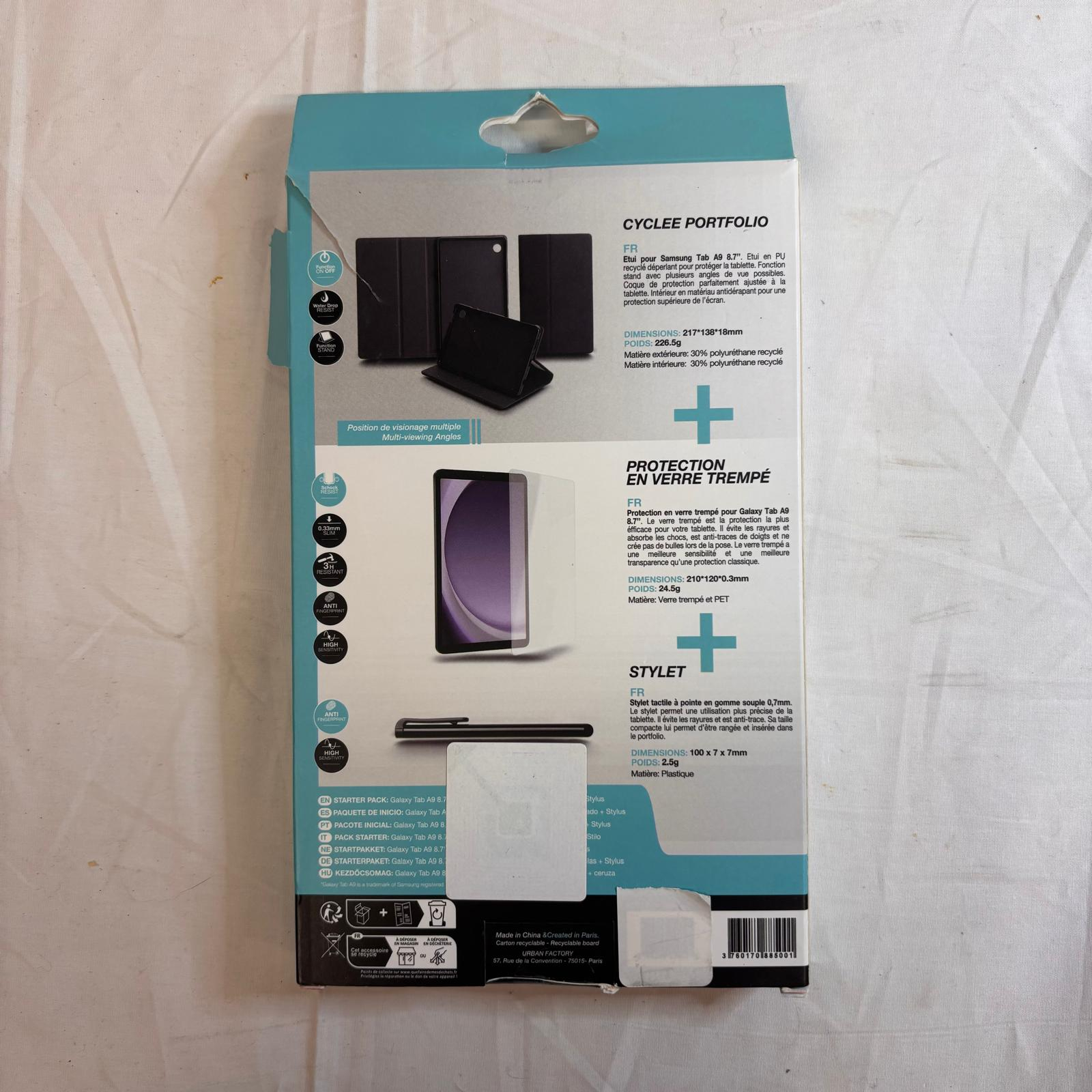 Kit de protection SAMSUNG Galaxy Tab A9 8.7 (coque + vitre + stylet) Comme neuf - Vue 2 - 