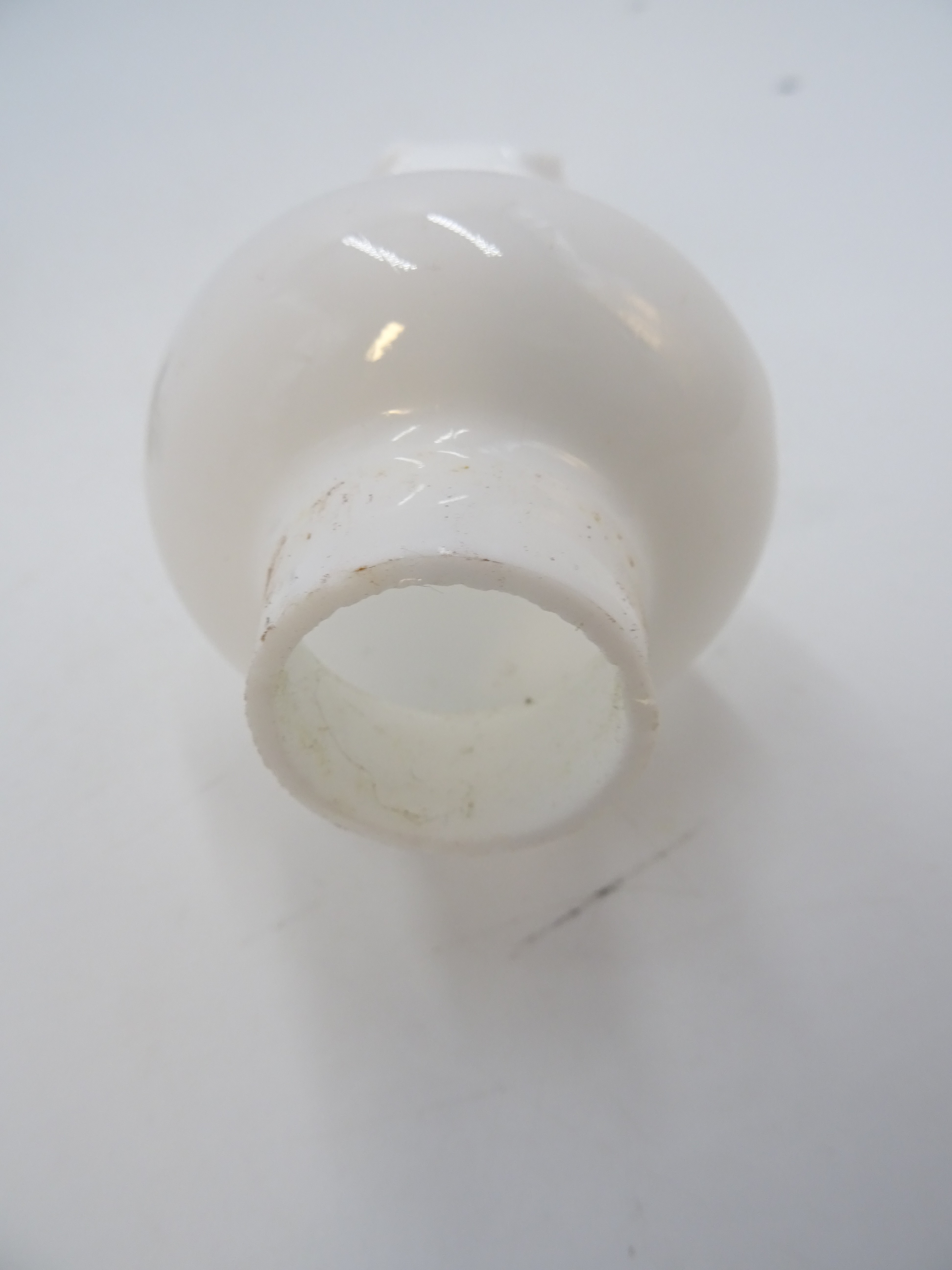 Mini lampe à huile faïence "Bergère de France" État correct - Vue 7 - 