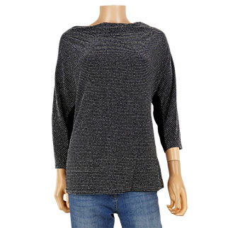 T-shirt noir imprimé - femme - Patrice Breal - taille 4 - Photo 0