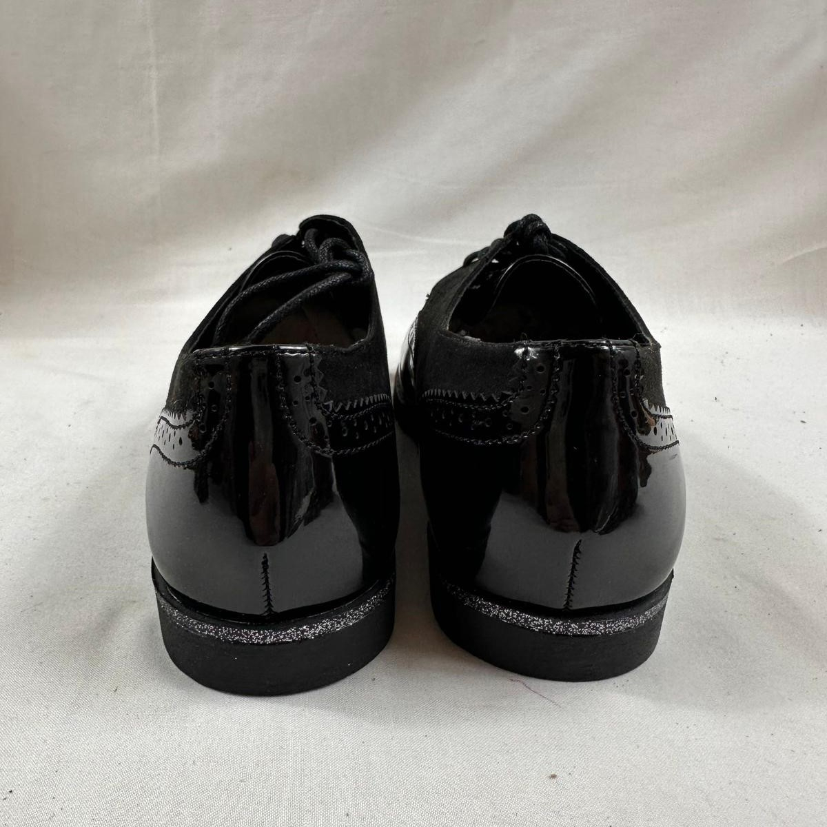 Chaussures plates derbies Femme T40 Anna Fieldver noires vernies - Comme neuf - Photo 5