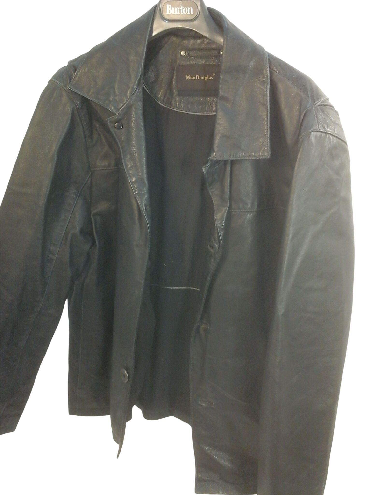 Veste cuir homme Mac Douglas T M État correct -  reconditionné disponible sur Label Emmaüs
