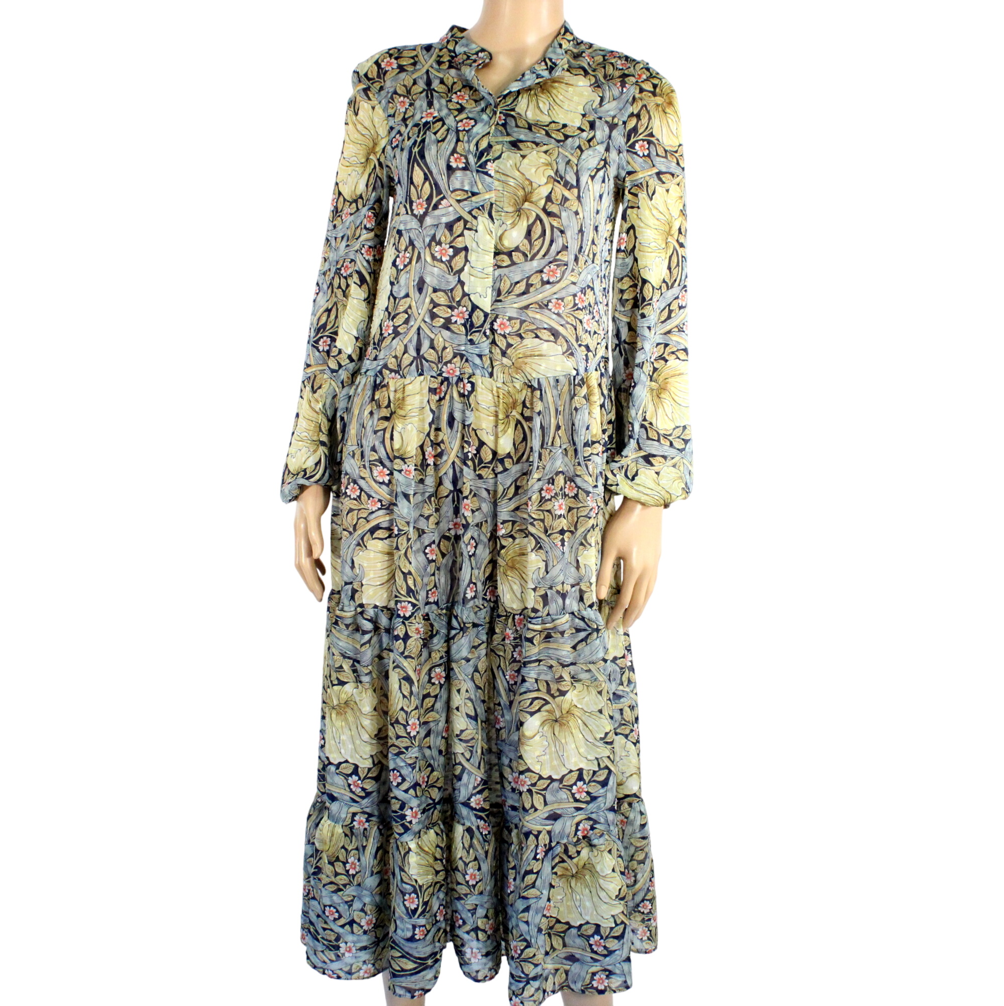Robe & Beige Fleuris MORRIS & CO Taille Estime M - H&M - Modalova