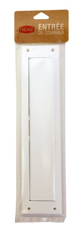 Entrée de lettres non normalisée volet extérieur RENZ Entrée de lettres pvc blan - Photo 3