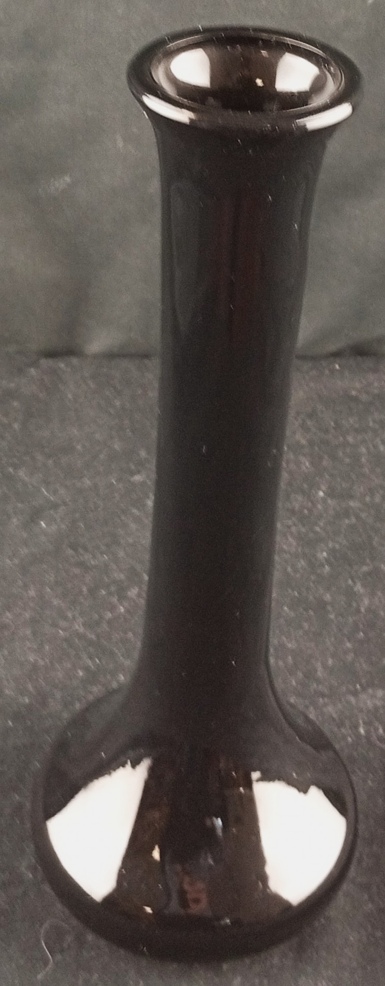 Vase Soliflore en verre noir - Photo 1