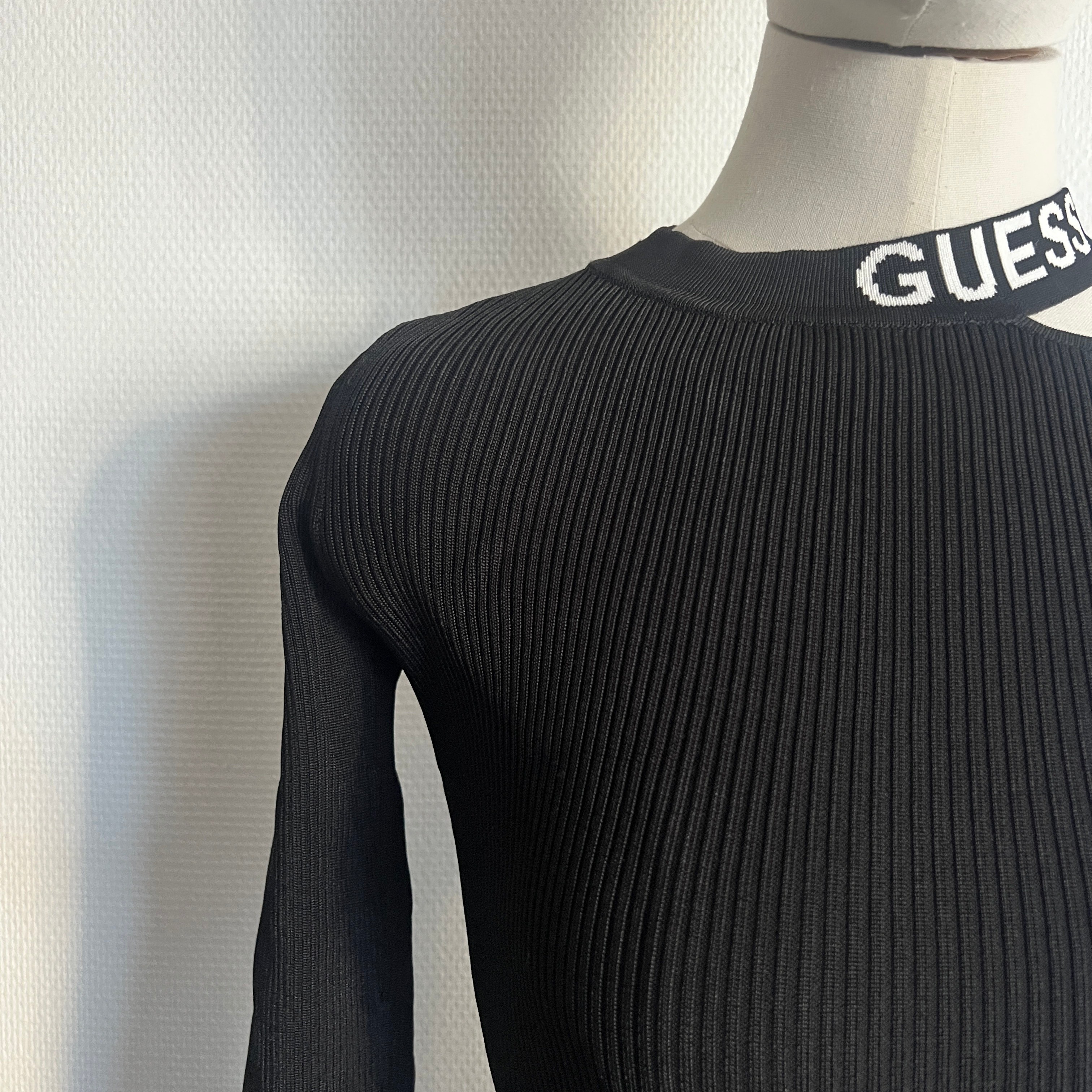 Guess - Robe moulante - Viscose noir - Femme - Taille XS  - Vue 5 - 