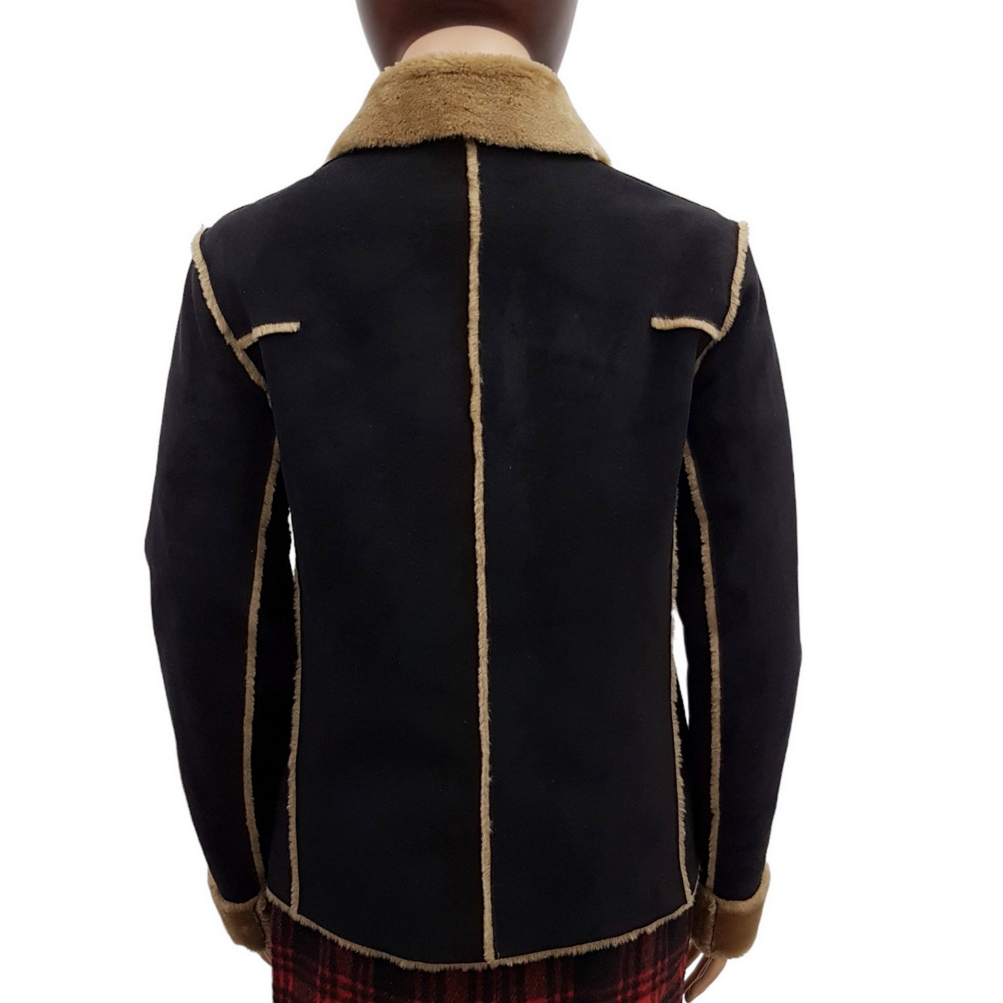 Veste blouson Linea T by Zapa T S/M en fausse fourrure peau retournée Très bon état - Vue 3 - 