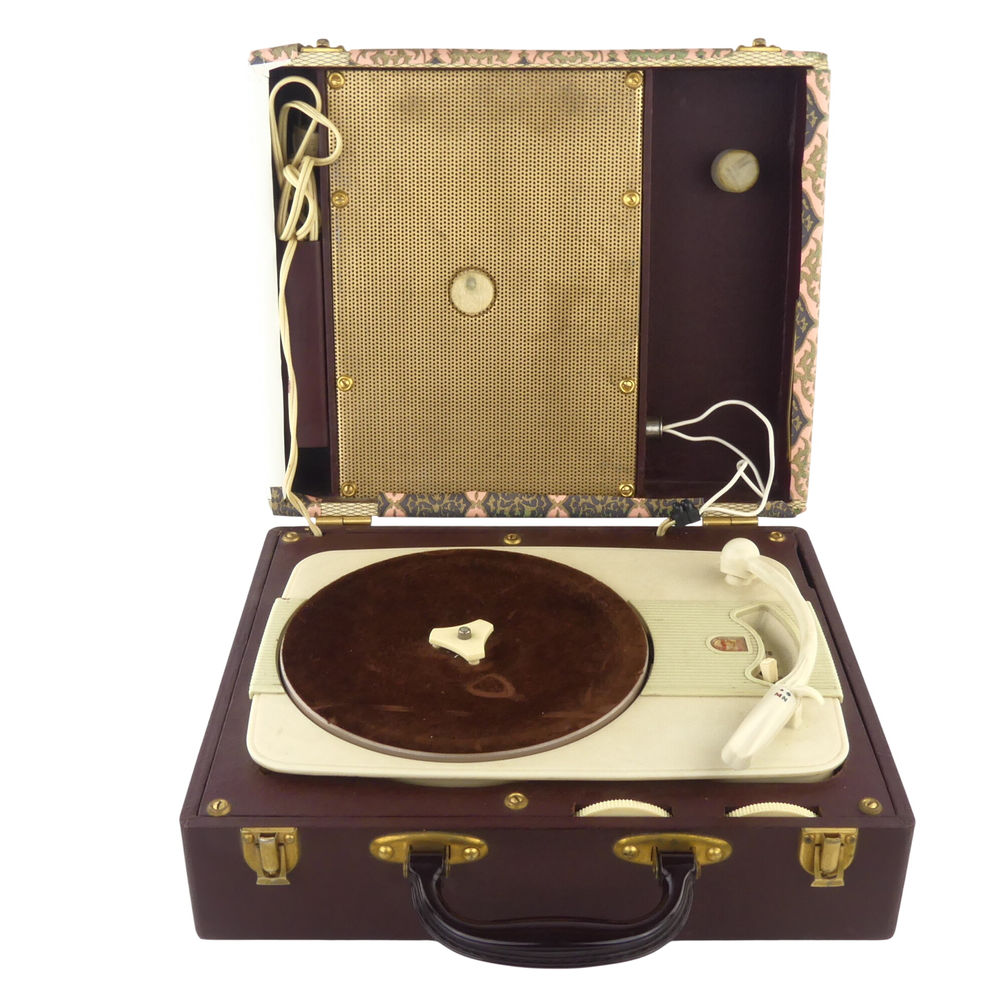 Tourne-disque Philips 180 - Vintage Jaune - Fabriqué En France - Occasion