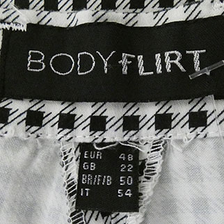 Pantalon blanc imprimé noir - femme - Body Flirt - taille 48 - Photo 3