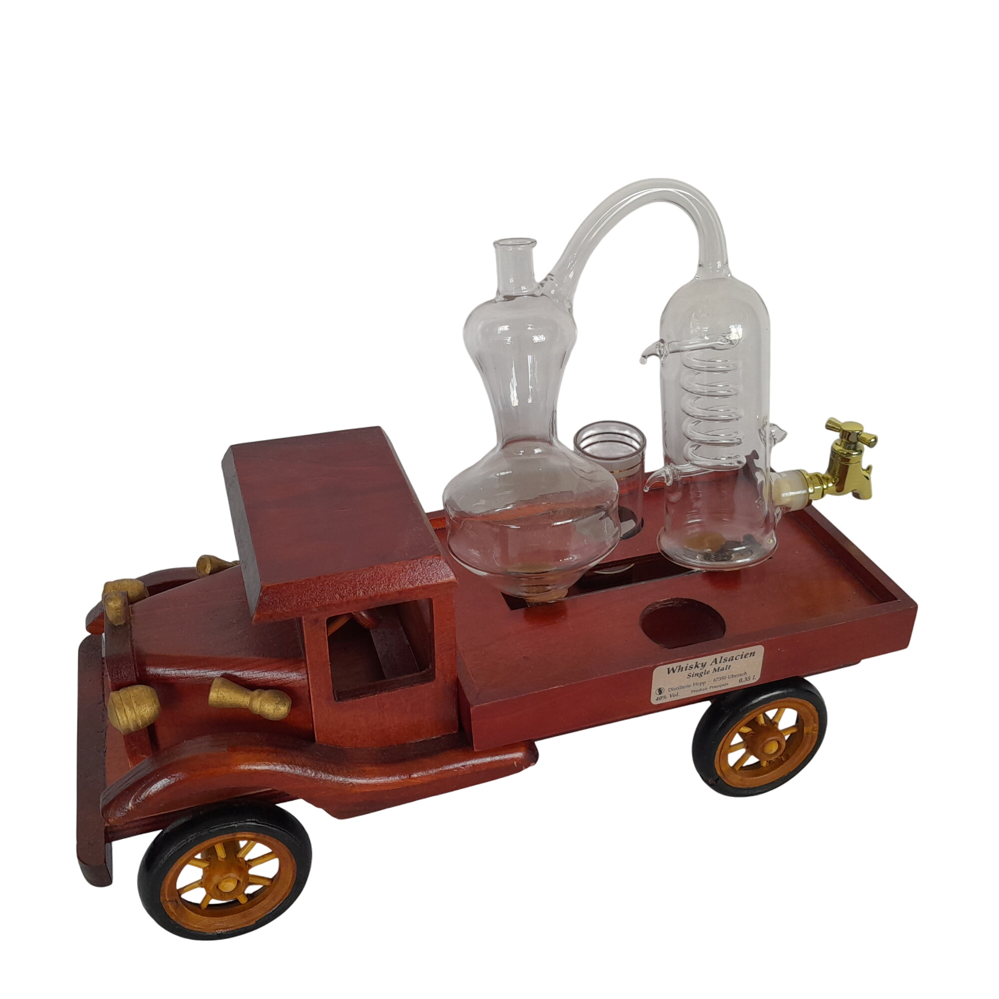 ALAMBIC Camion miniature à WHISKY, en bois - Photo 0