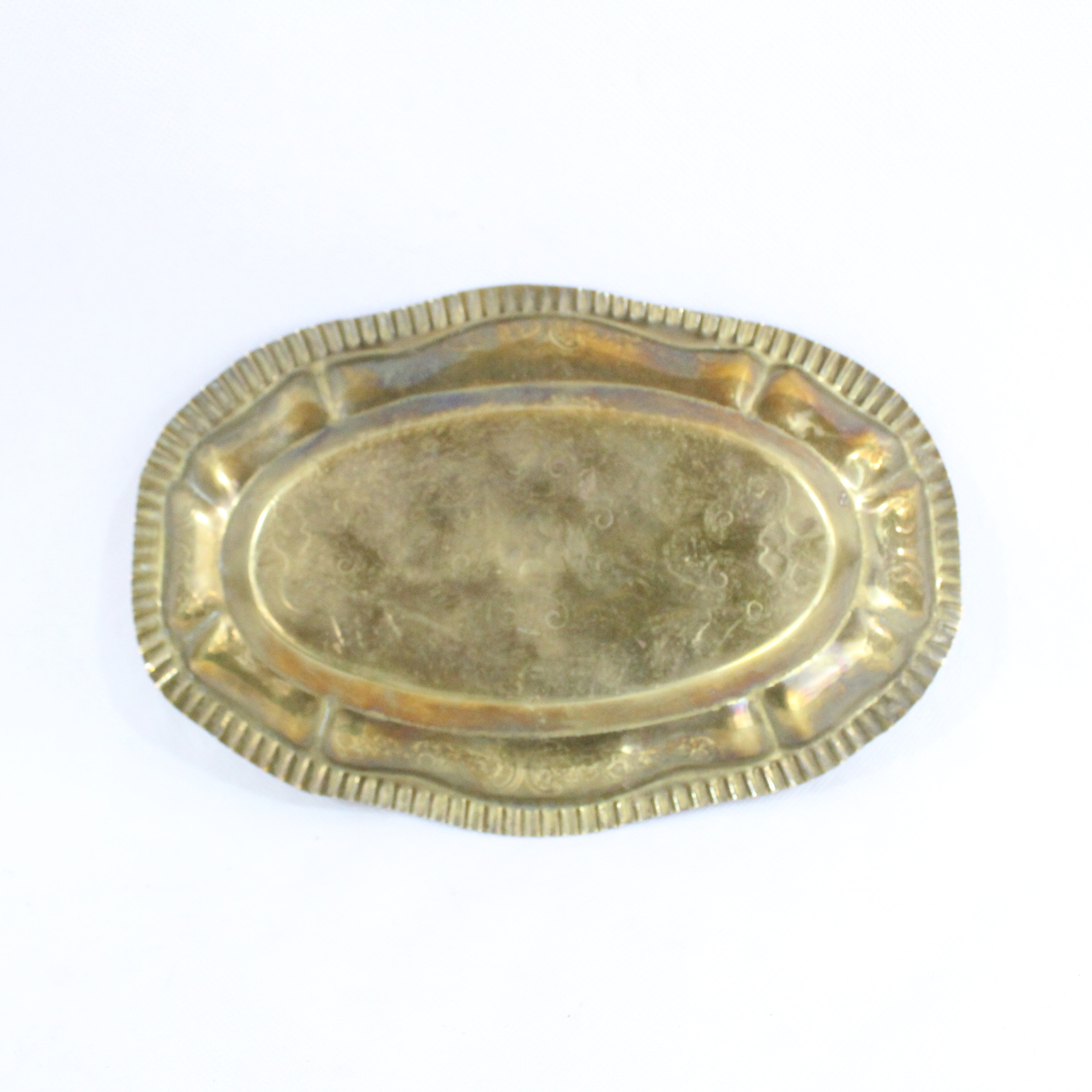 Lot de 3 plats provenant du Maghreb en laiton  - Vue 5 - 