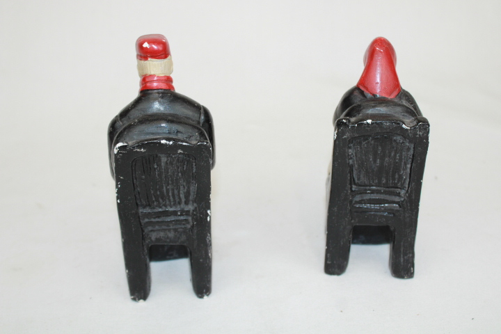Anciennes Statuettes en plâtre - couple pouvant servir de serre livres - Photo 3