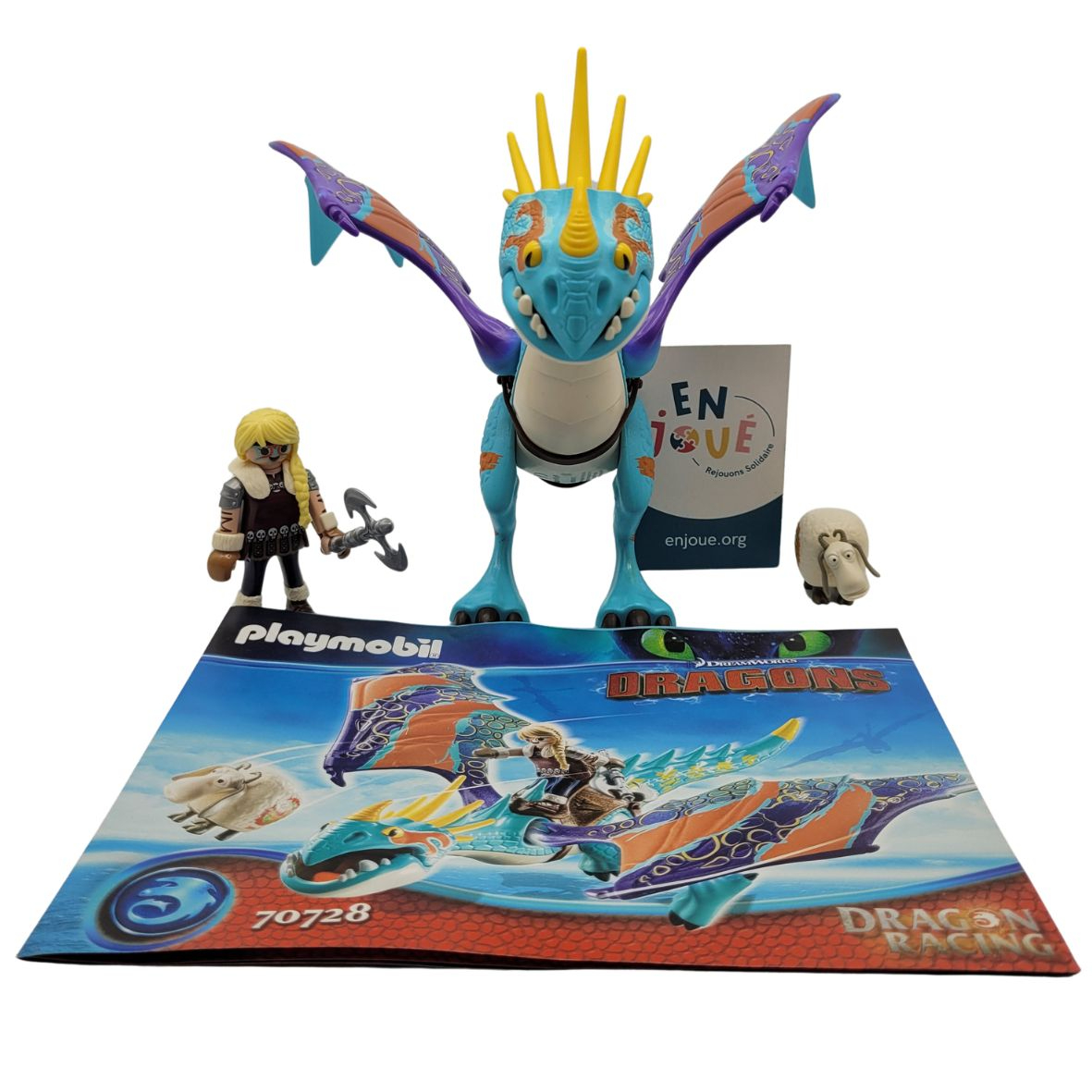 Playmobil - Dragon Racing: Astrid et Tempête 70728 Multicolore - Dès 4 ans. Très bon état - Vue 2 - 
