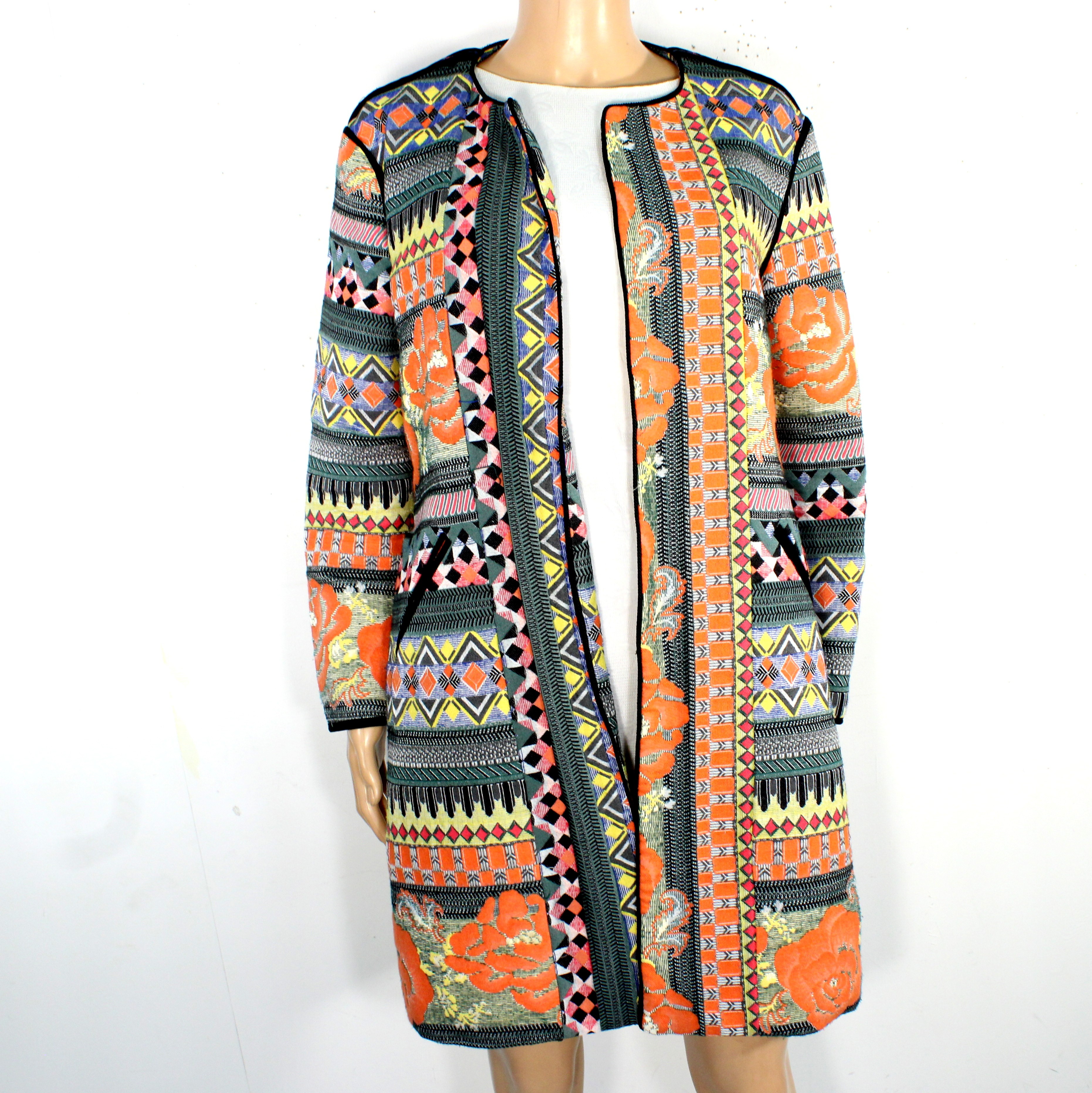 Veste Femme Kaki & Orange IMPERIAL Taille L Très bon état - Vue 4 - 