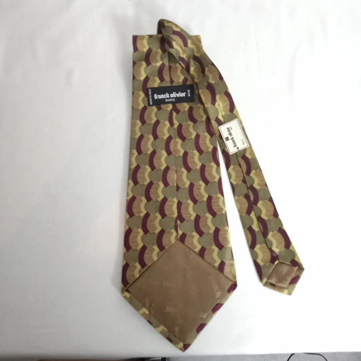 Cravate marque Franck olivier paris - 100% soie italienne - Comme neuf - Photo 3