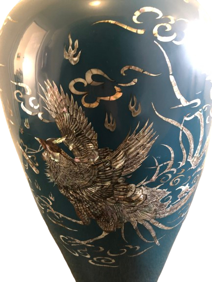 Vase bleu moderne Phan Van Rong - Photo 12
