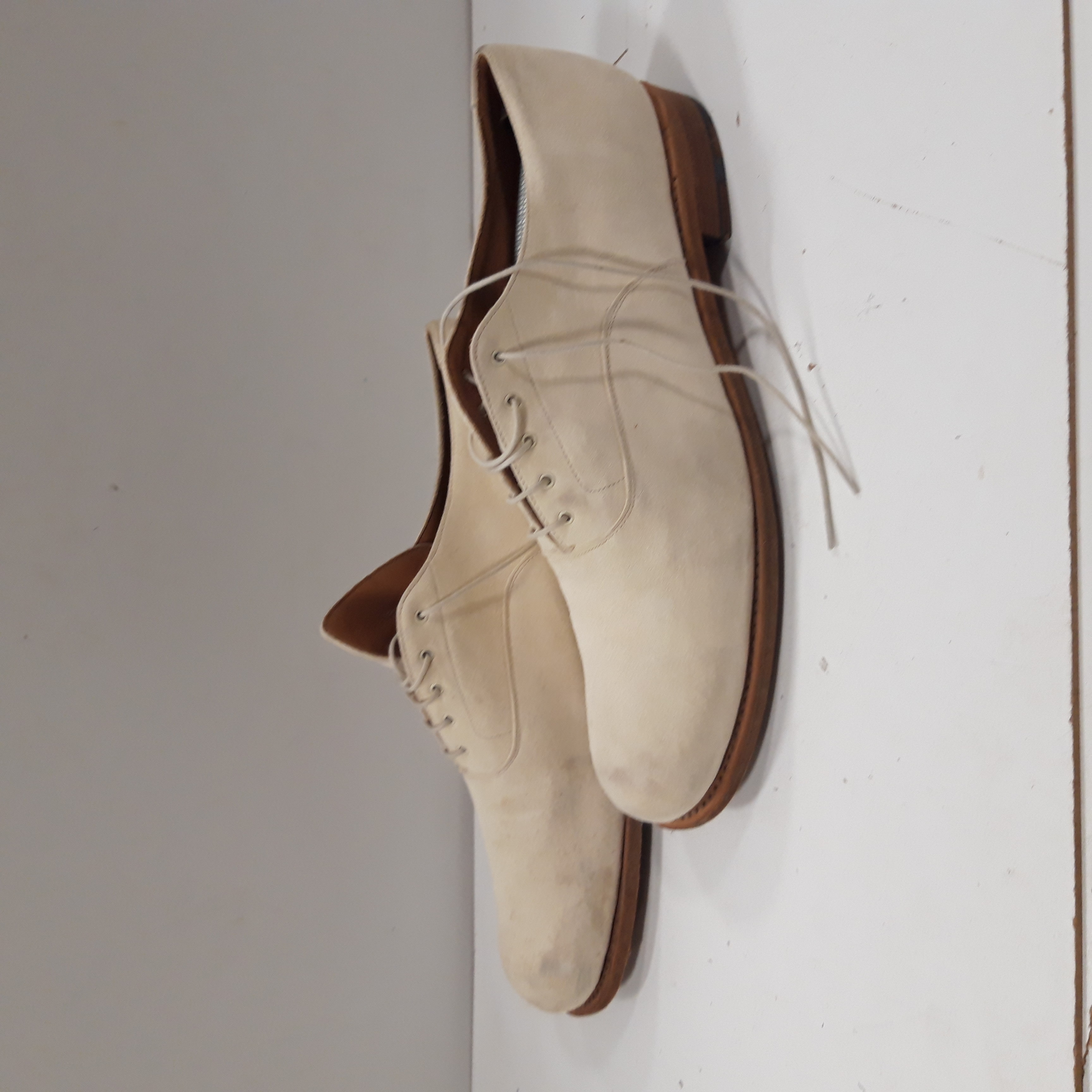 Chaussures Derby Heschung, Hommes, Daim beige, Pointure 41 Bon état - Vue 2 - 