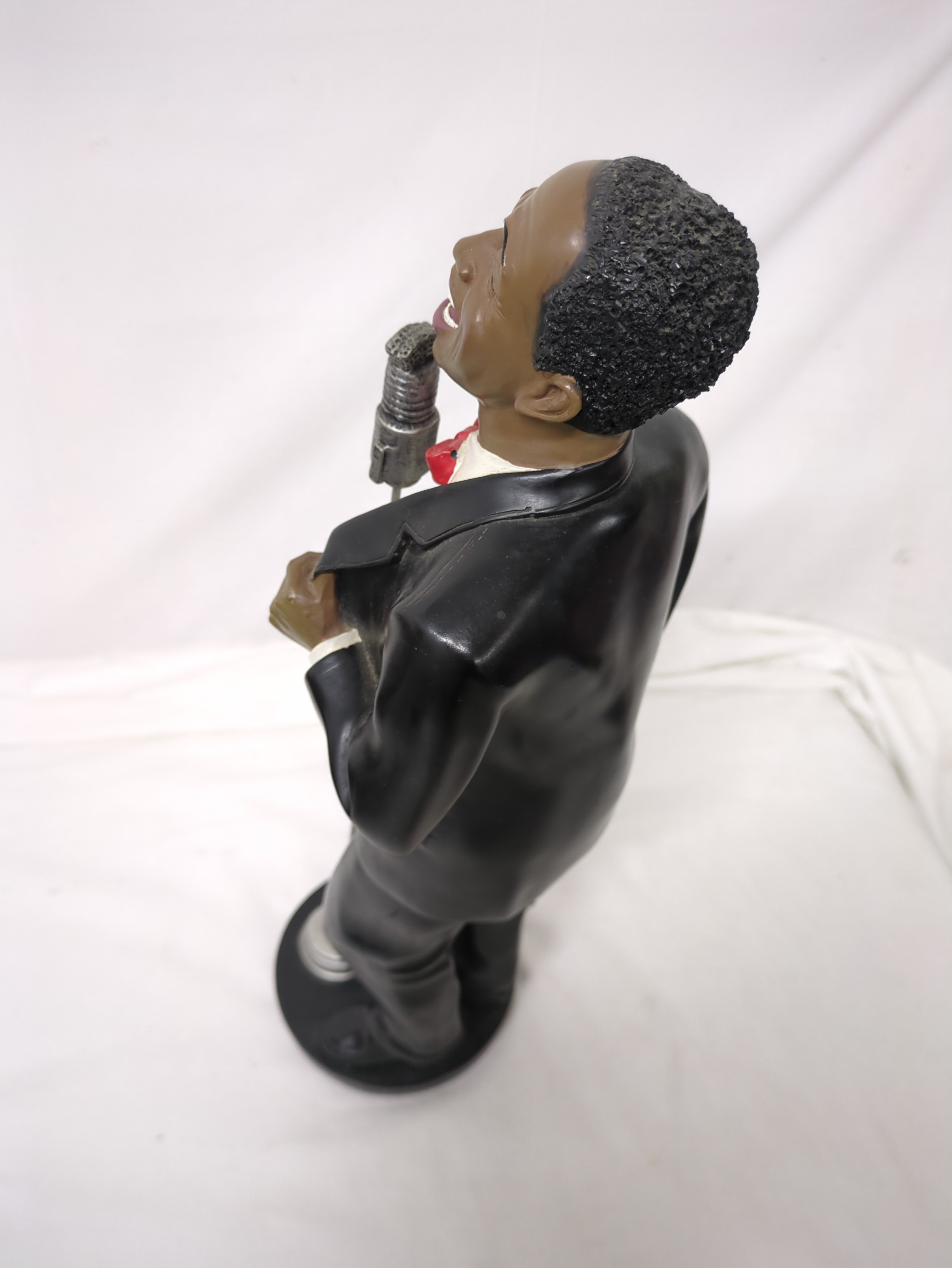 Grande statue Jazz Man Louis Armstrong Très bon état - Vue 3 - 