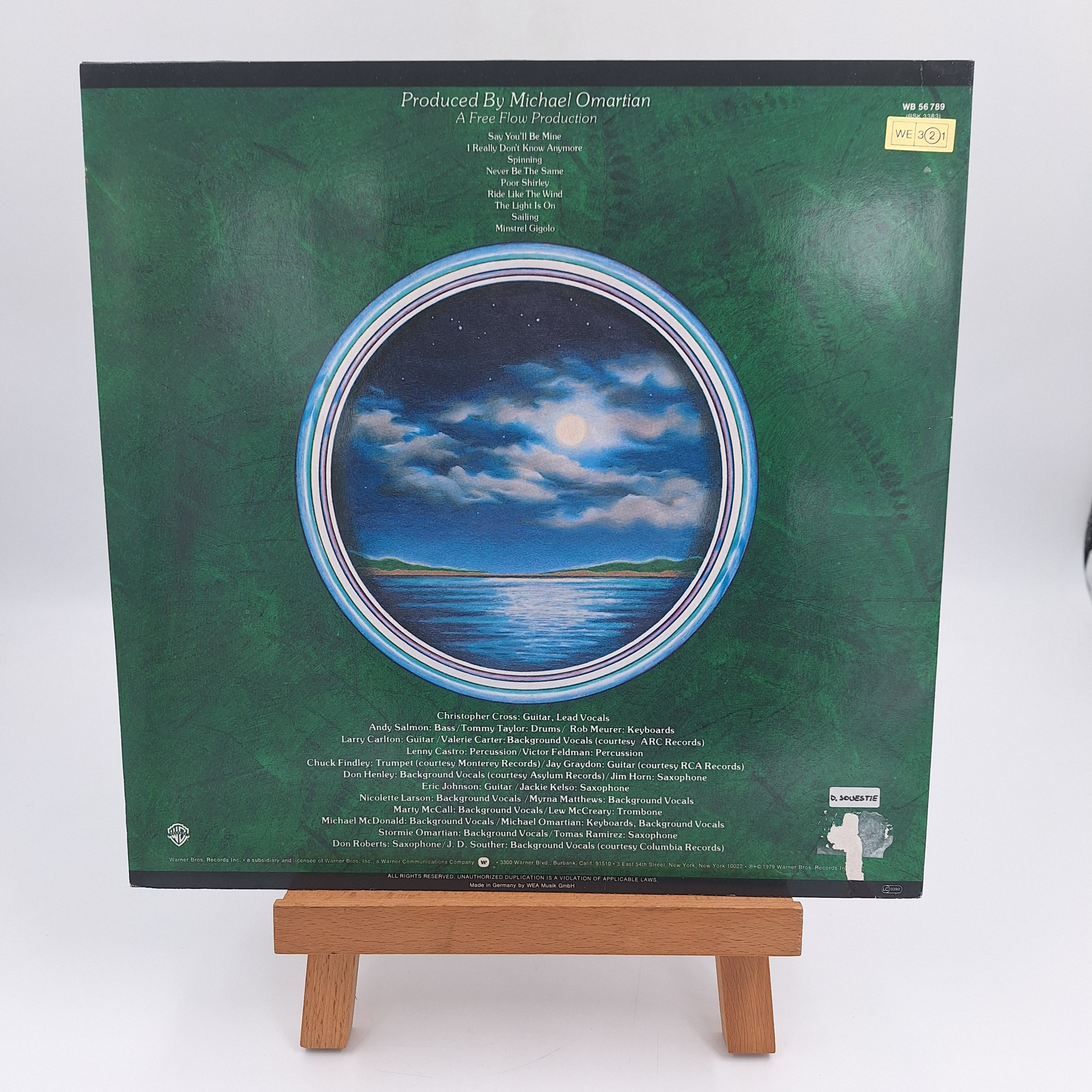 Vinyle 33 tours « Christopher Cross ». 1979. Warner Bros Records. Très bon état - Vue 2 - 