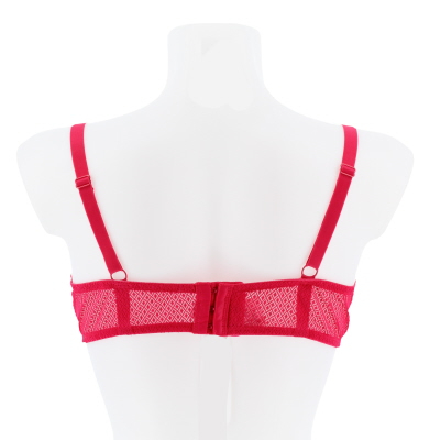 soutien gorge rouge imprimé dentelle avec armatures - femme - taille - 105D - Photo 4