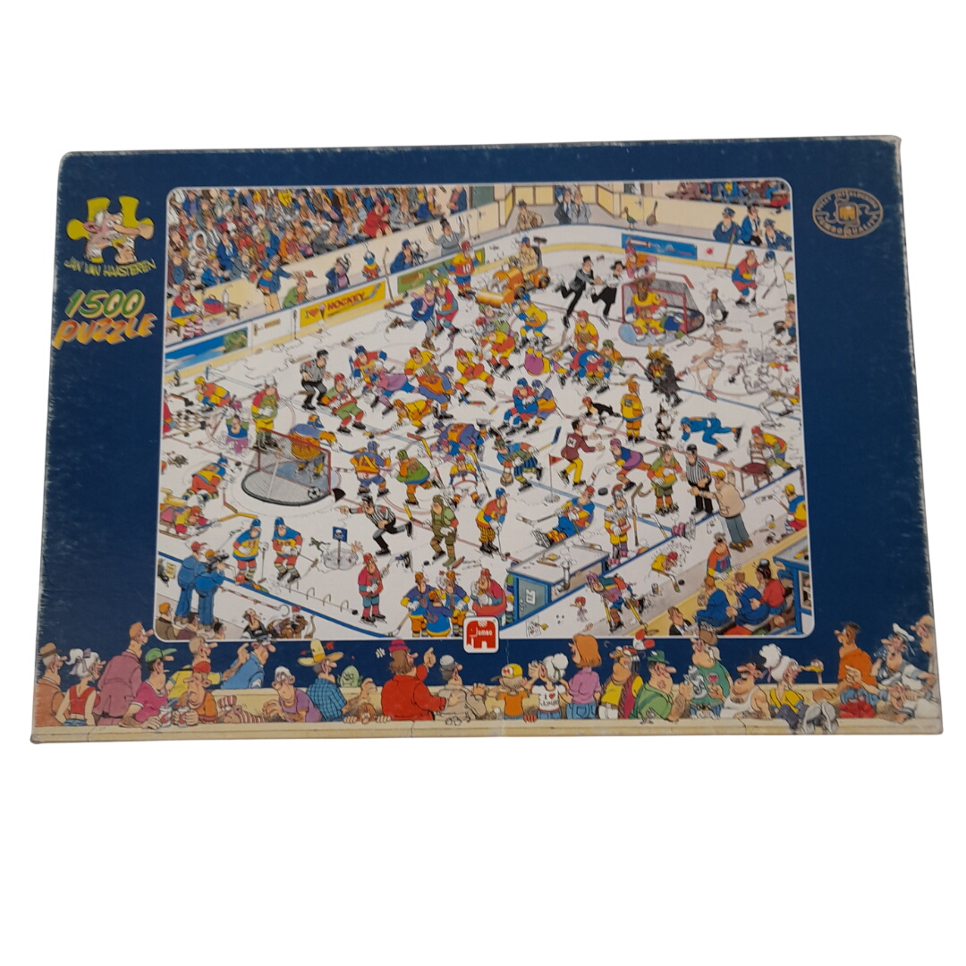 Puzzle Jan Van Haasteren - Le Hockey sur Glace (IJshockey) - 1500 pièces - Jumbo Bon état -  reconditionné disponible sur Label Emmaüs