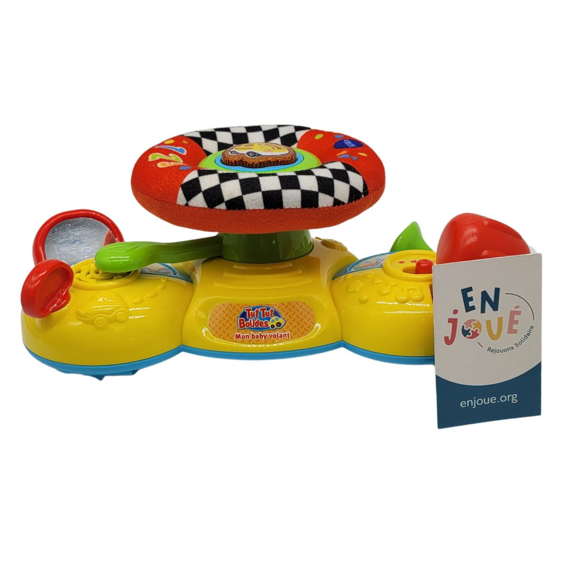 Voir photo 2 de VTech - Mon Baby Volant Tut Tut Bolides, Jouet Poussette à partir de 6 mois. VTech - Mon Baby Volant Tut Tut Bolides, Jouet Poussette à partir de 6 mois. Très bon état - Vue 2 -