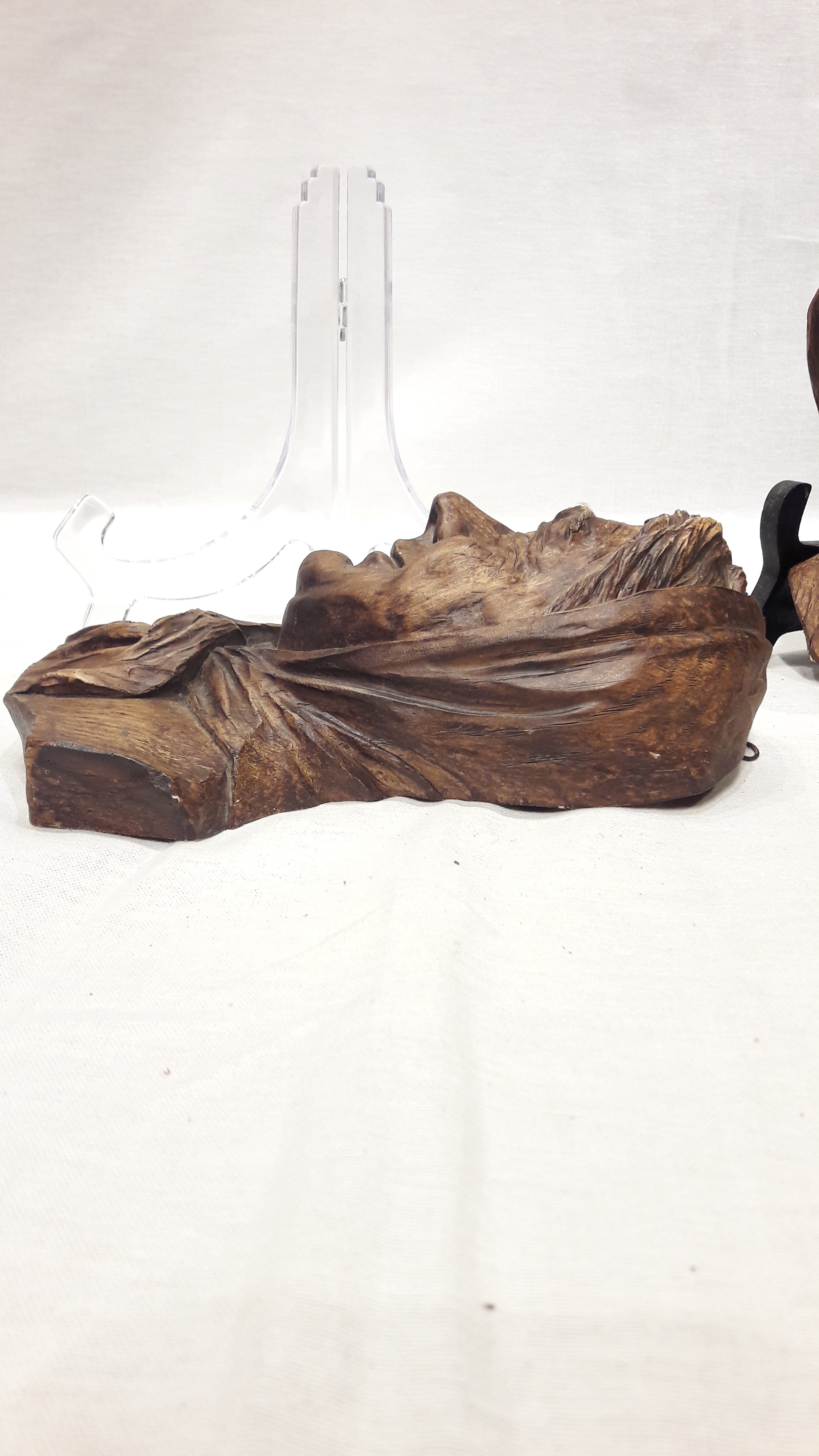Décoration en bois d'un pêcheur et d'une vieille dame - Photo 9
