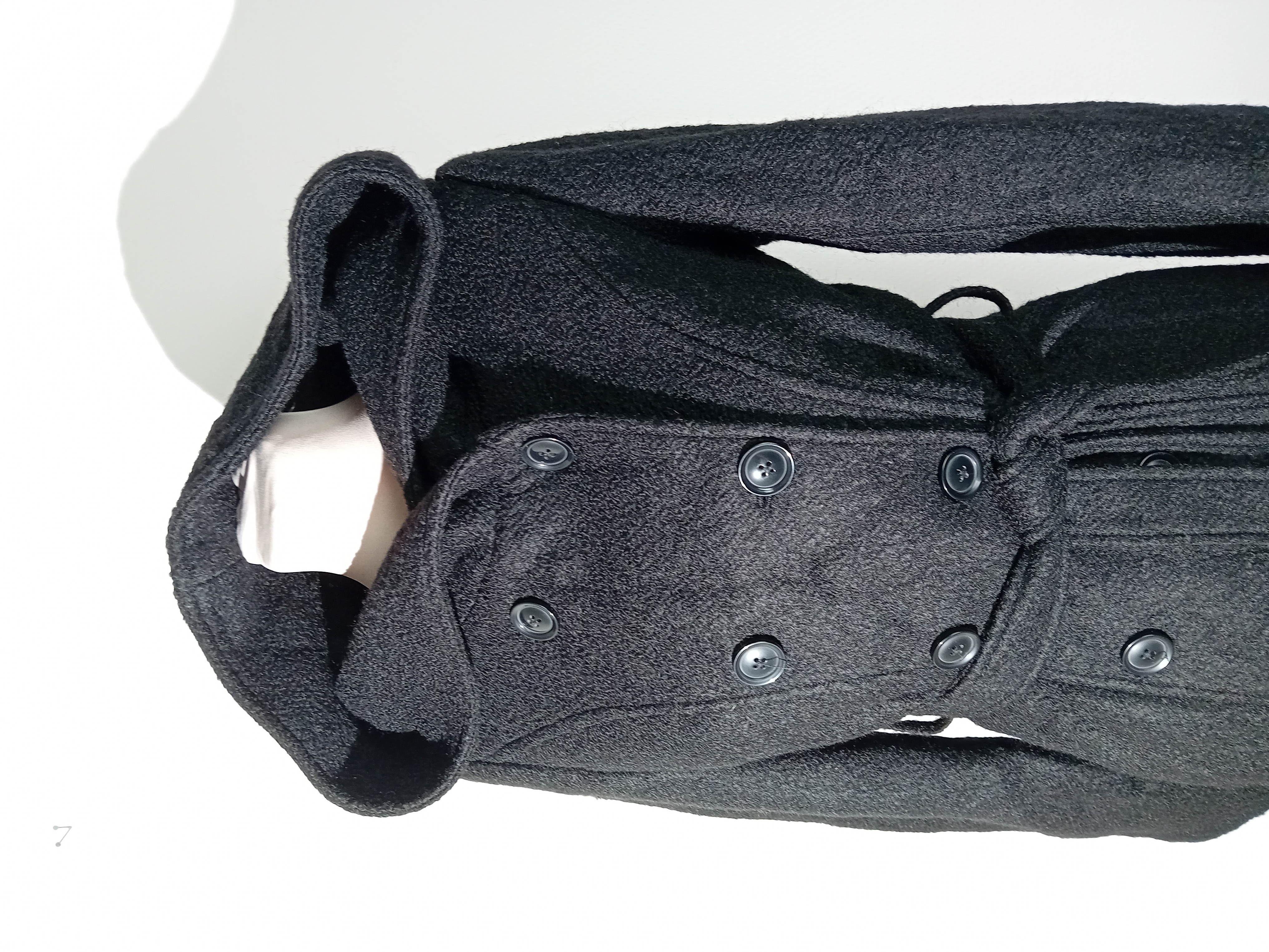 Manteau Noir Anna Field À Capuche Ceinturé S 36 (T3691) Très bon état - Vue 3 - 