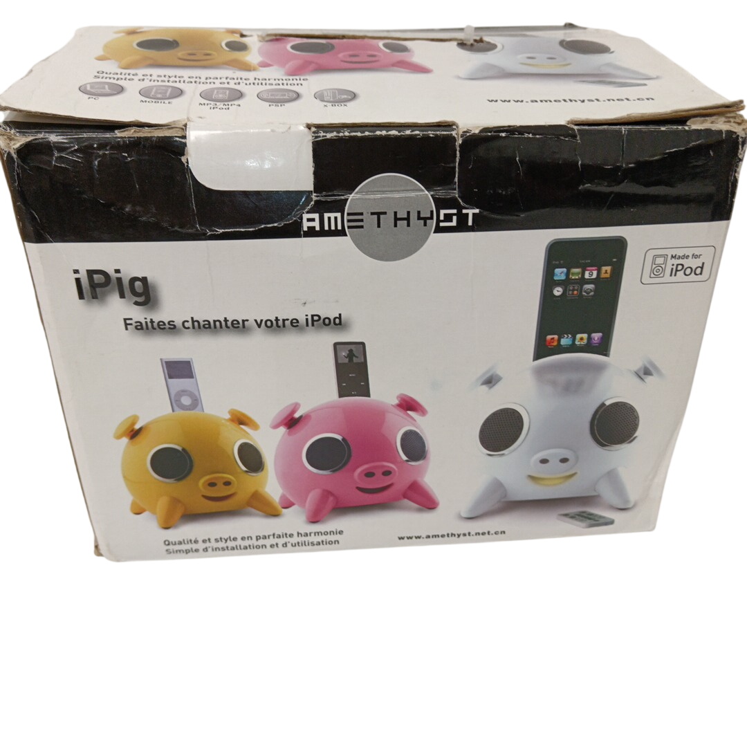 Acheter Enceinte iPod originale – Cochon rose – AMETHYST – Vintage Bon état - 20,00 € Enceinte iPod originale – Cochon rose – AMETHYST – Vintage Bon état - reconditionné disponible sur Label Emmaüs