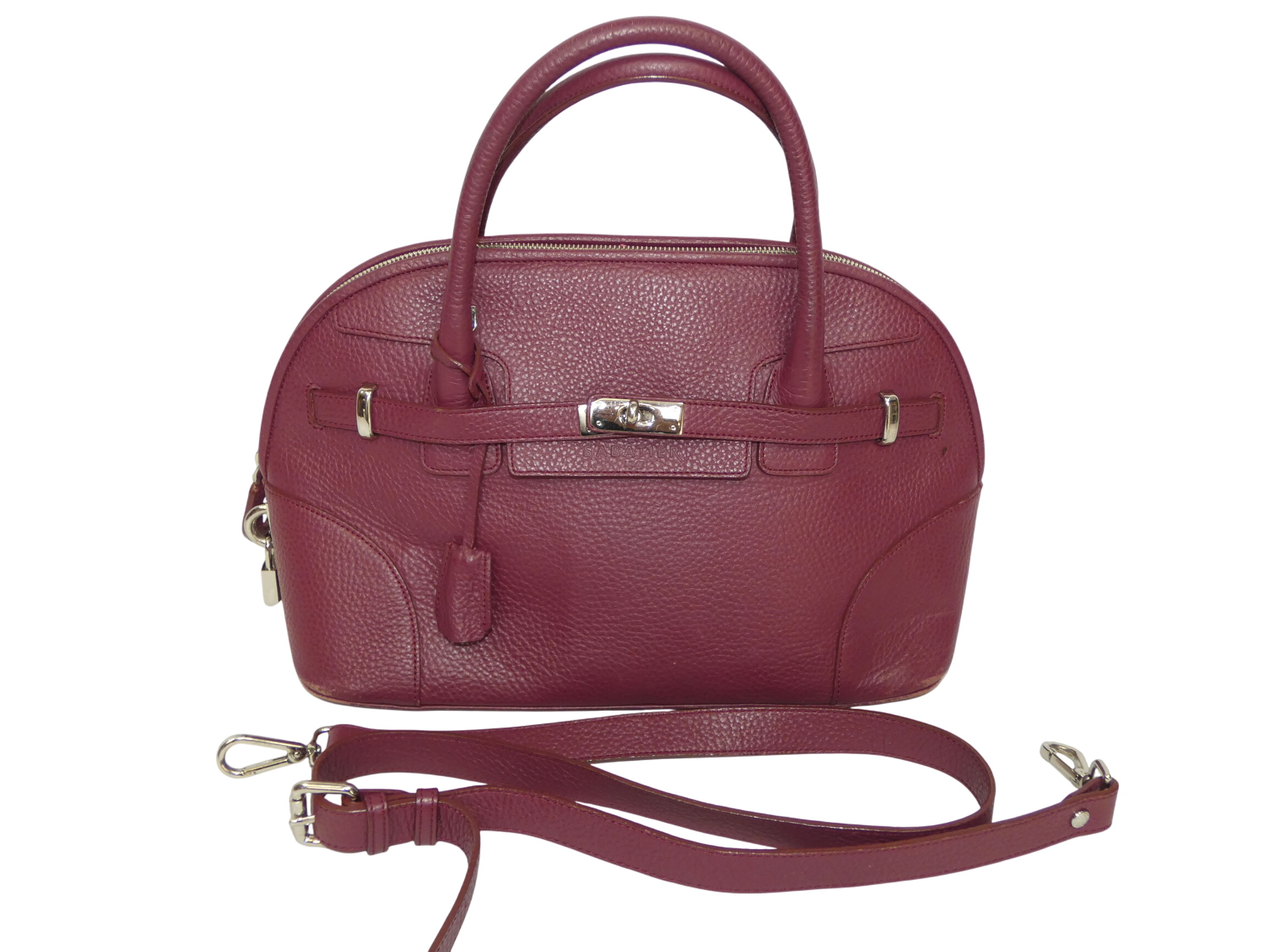 Sac à main avec bandoulière en cuir de marque SABATIER 1947 - Photo 0