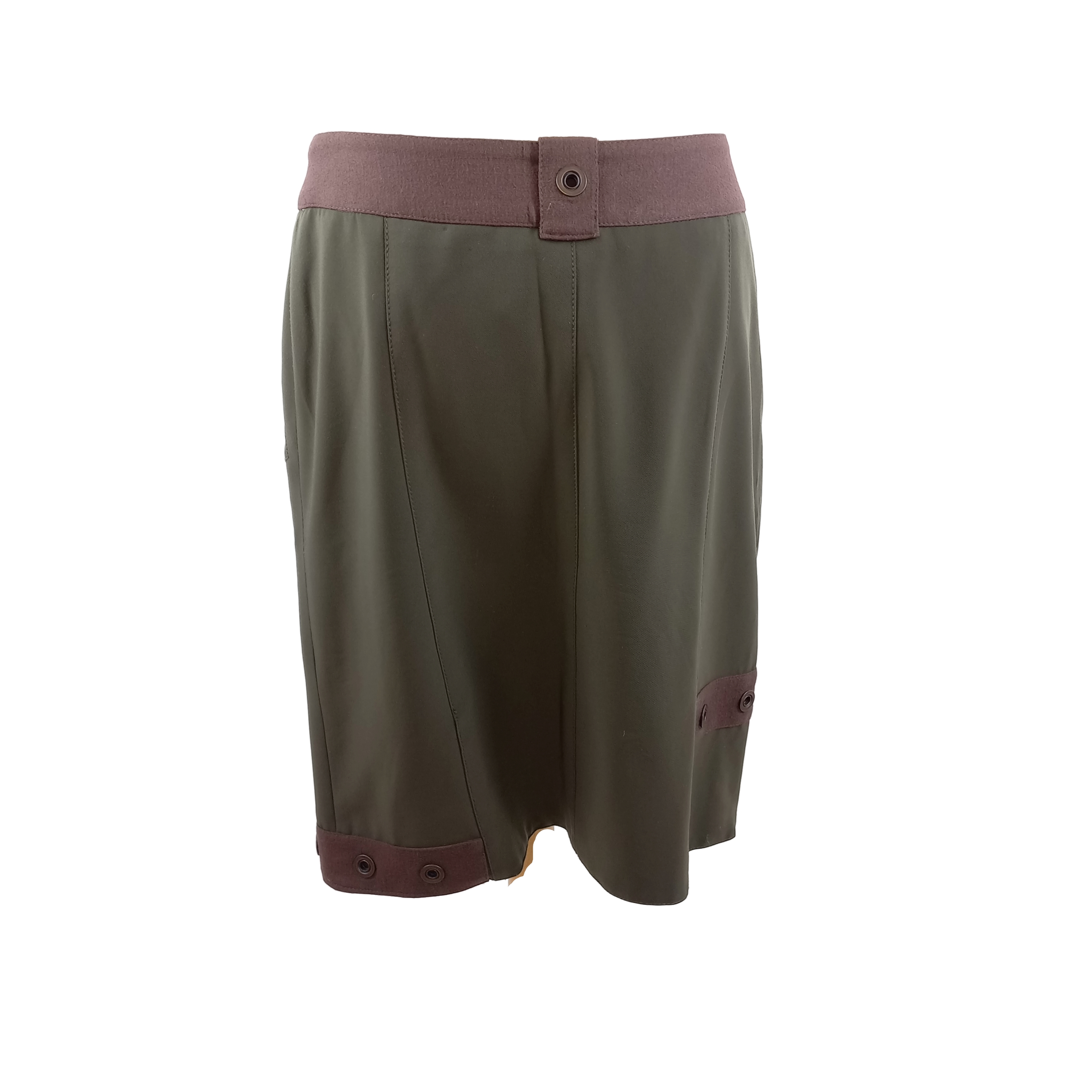 Ensemble jupe et veste kaki/marron - Atika - T.40 Très bon état - Vue 5 - 