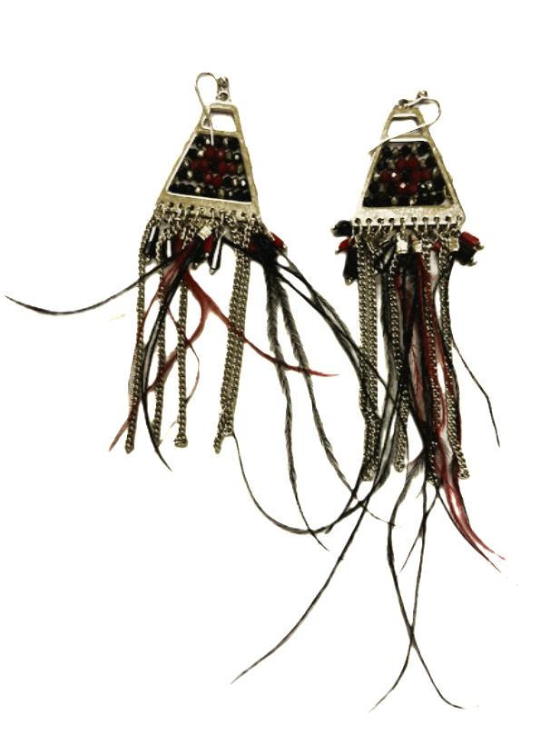Voir photo 2 de Lot de six paires de boucles d'oreilles fantaisie Lot de six paires de boucles d'oreilles fantaisie Bon état - Vue 2 -