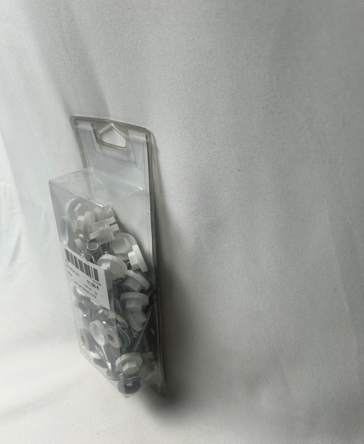 Kit de 40 fixations pour profil porteur 16/32 mm blanc ral 9010, L.0.22 m - Photo 1