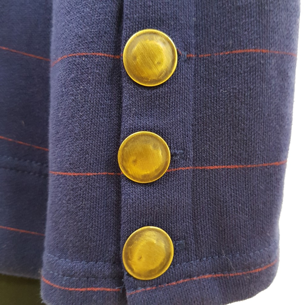 Voir photo 6 de Manteau en maille rayée bleu outremer - HURLEY - Taille M Manteau en maille rayée bleu outremer - HURLEY - Taille M Très bon état - Vue 6 -