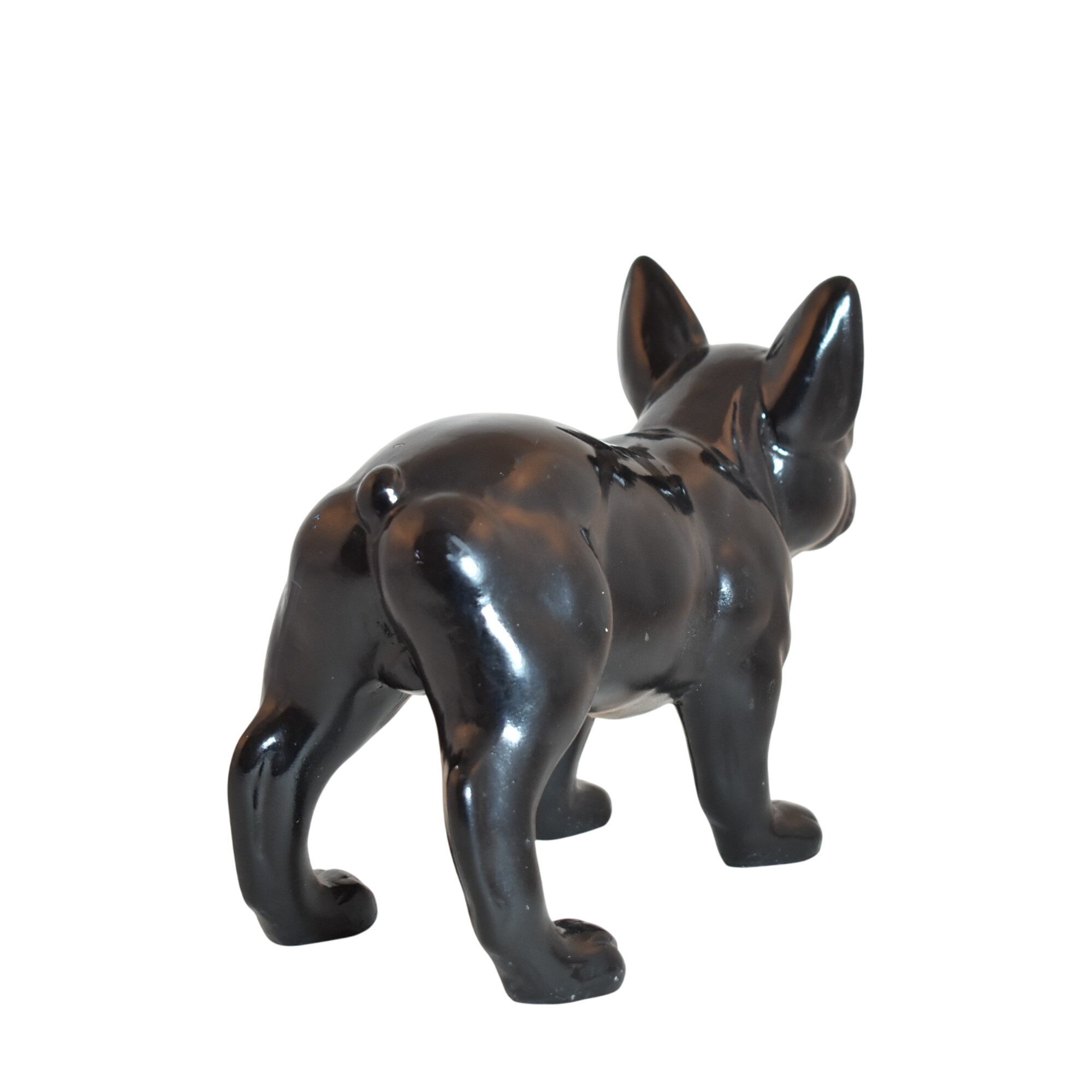 🐾 Statue déco bulldog noir – style moderne - Photo 0
