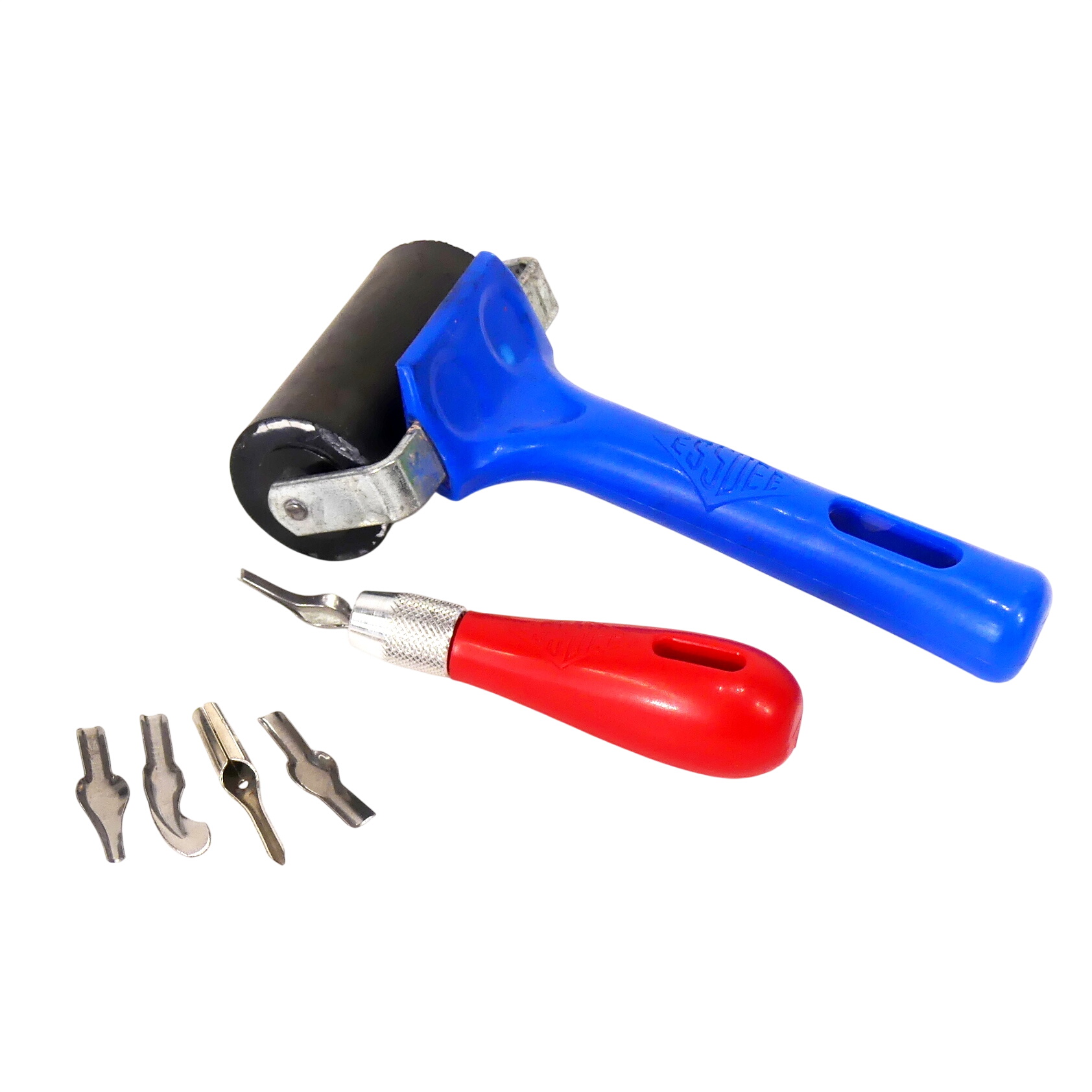Acheter Lot Gouges et Rouleau Encreur - 20,00 € Lot Gouges et Rouleau Encreur - reconditionné disponible sur Label Emmaüs