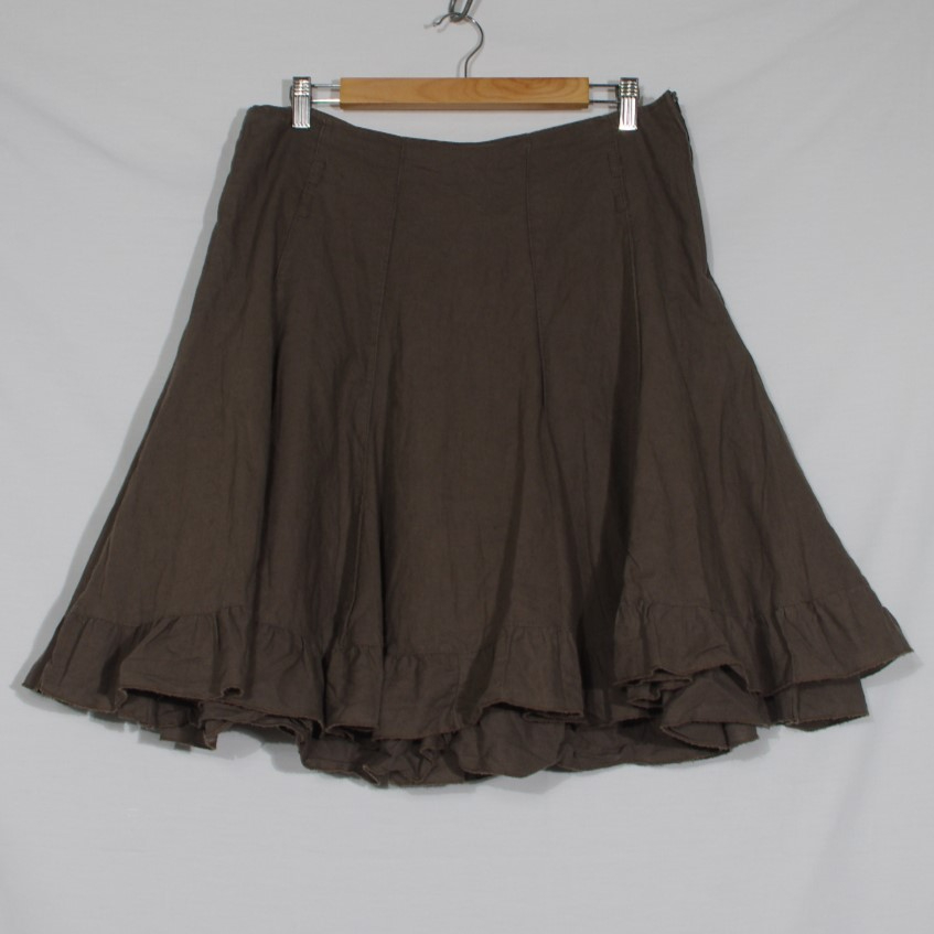  lgance naturelle  Jupe en coton et lin, taille 44  - Cache Cache - Modalova