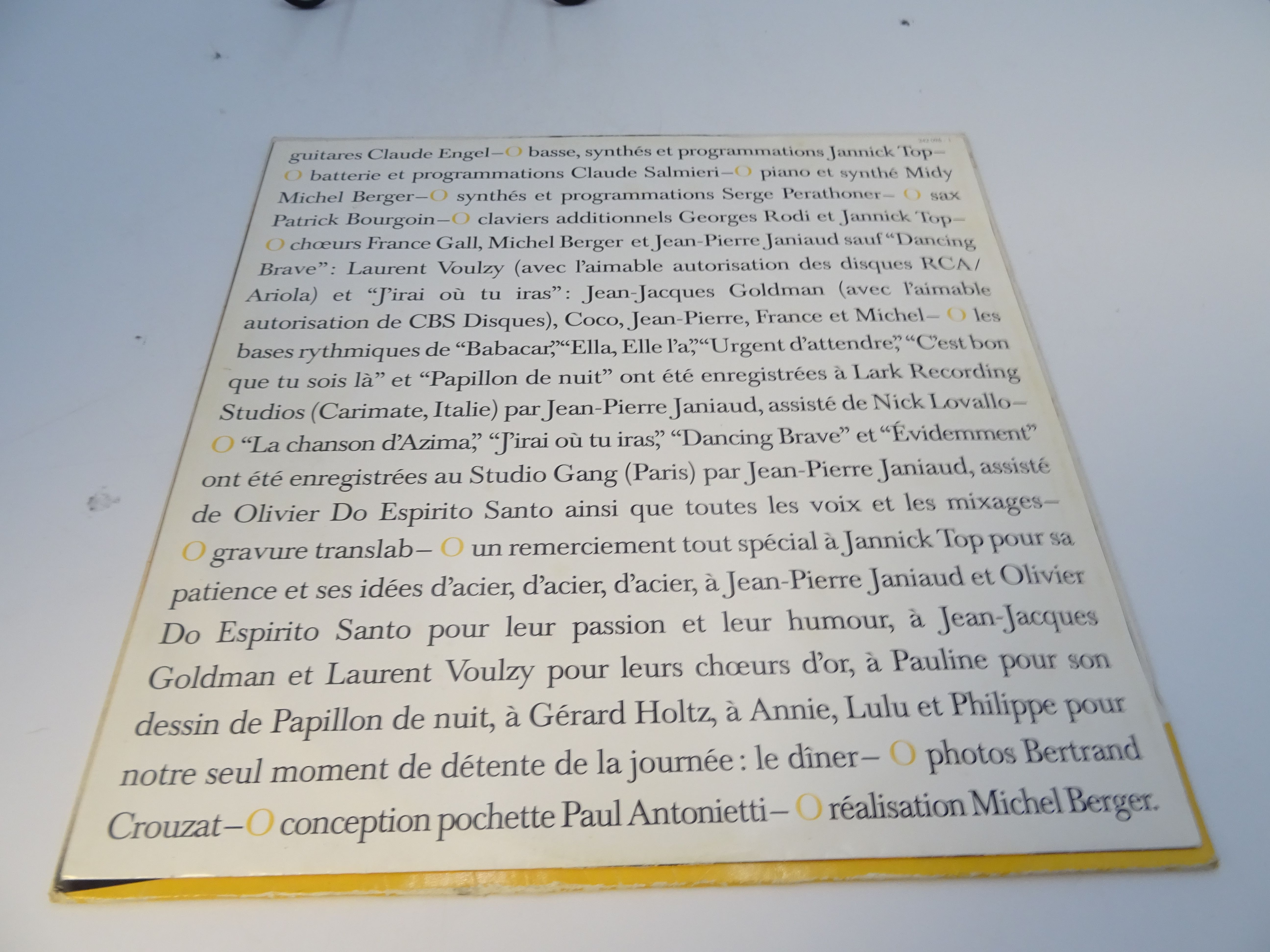 Album vinyle 33T de France Gall "BABACAR" Bon état - Vue 6 - 
