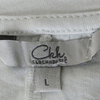 T-shirt blanc imprimé - femme - Ckh - taille L - Photo 4