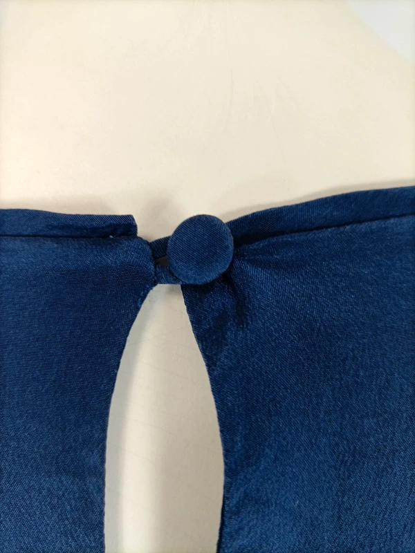 Robe Caroll bleu roi sans manches détails volants taille XL Très bon état - Vue 5 - 