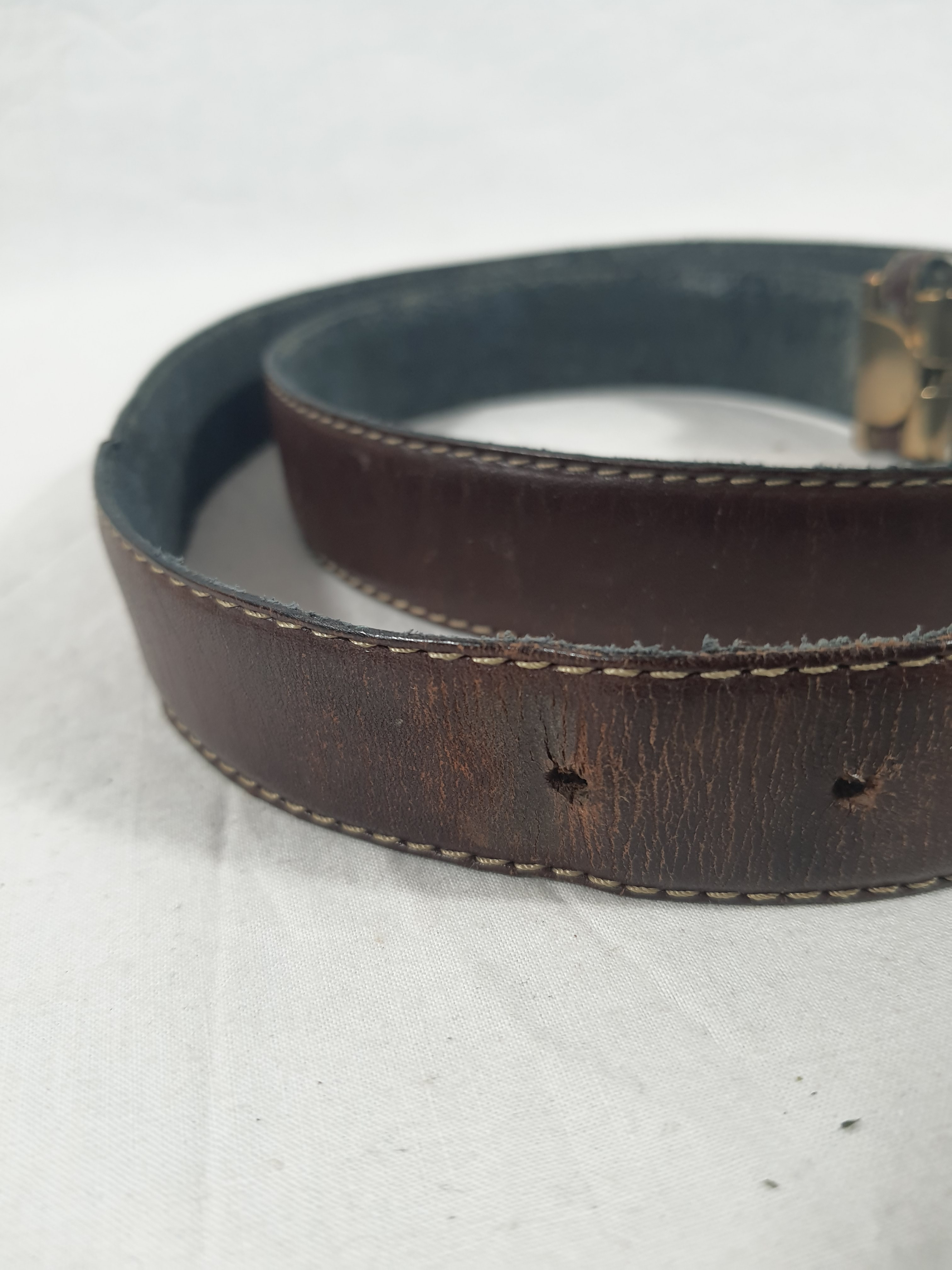 Ceinture en cuir Lacoste État correct - Vue 5 - 