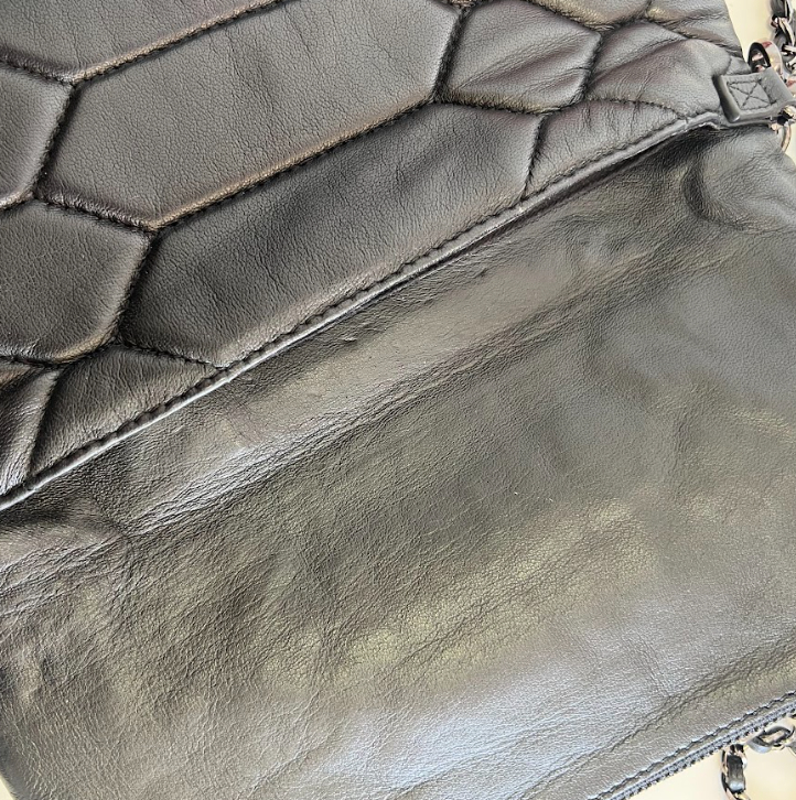 Pochette Zadig&Voltaire Rock cuir noir matelassé Bon état - Vue 5 - 