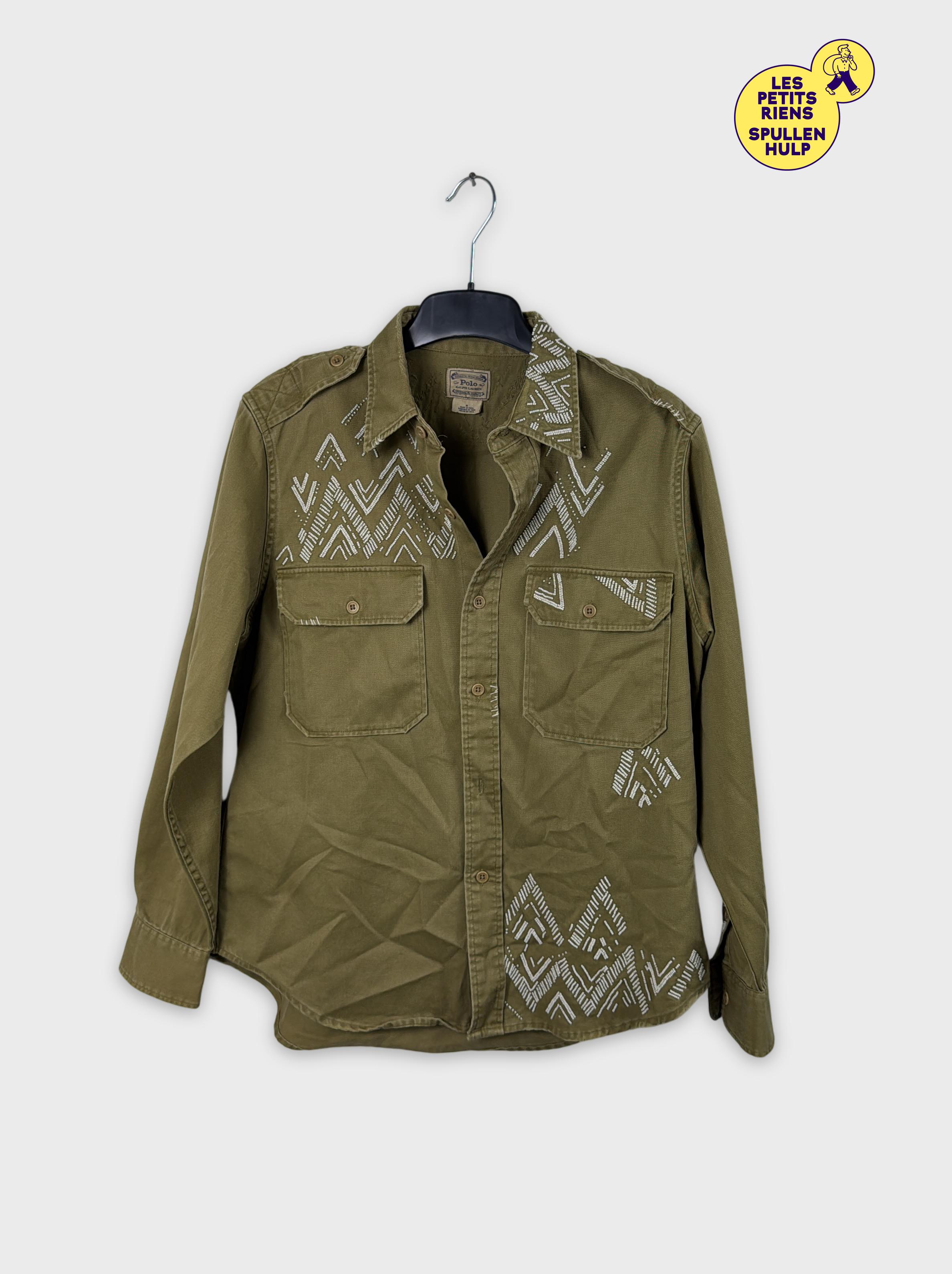 Veste Chemise Polo Ralph Lauren kaki motifs 👕 - Photo 0