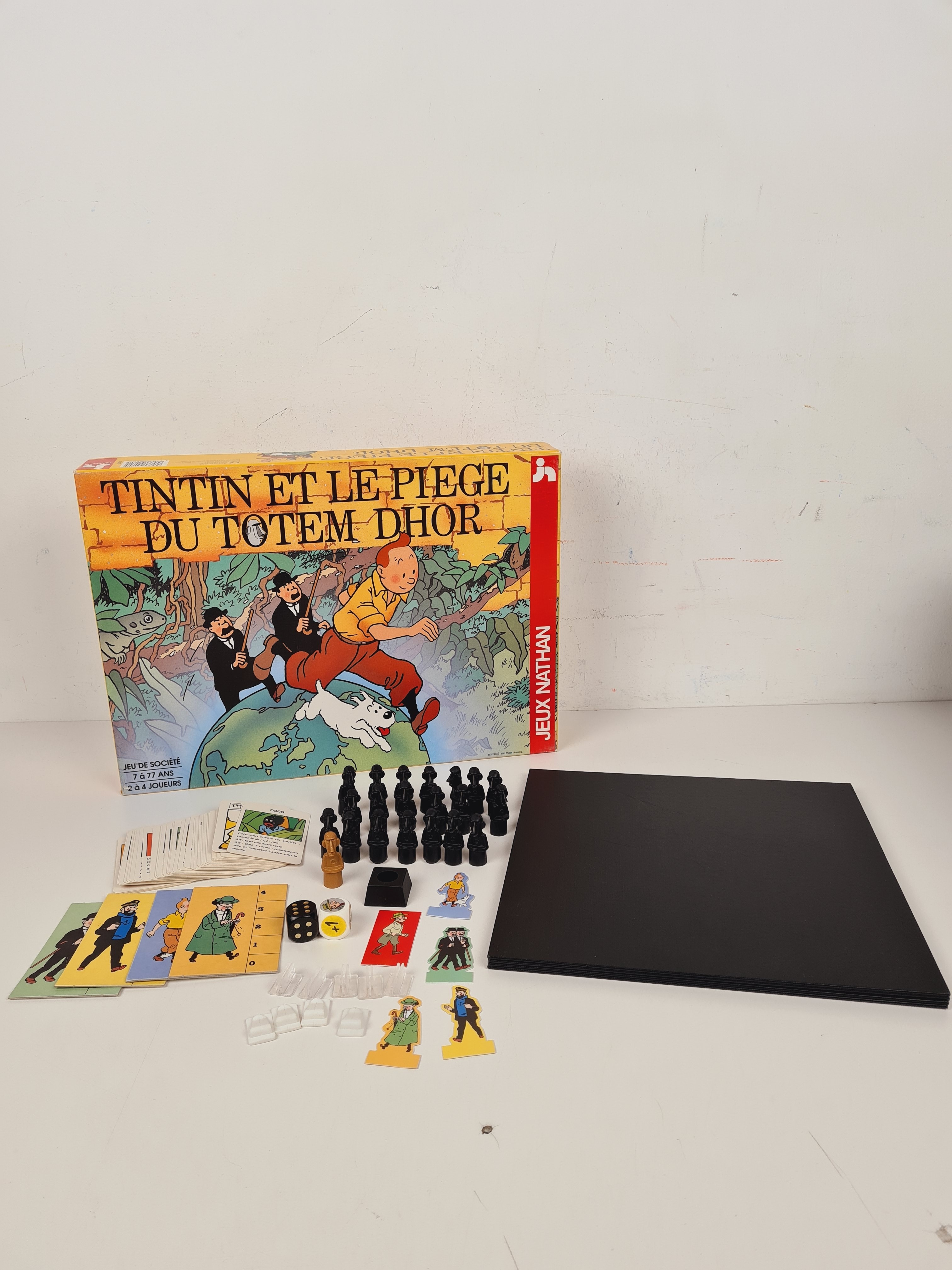 Jeu de parcours - Tintin et le piège du totem Dhor - Nathan - 1992 - Dès 7 ans  - Vue 3 - 