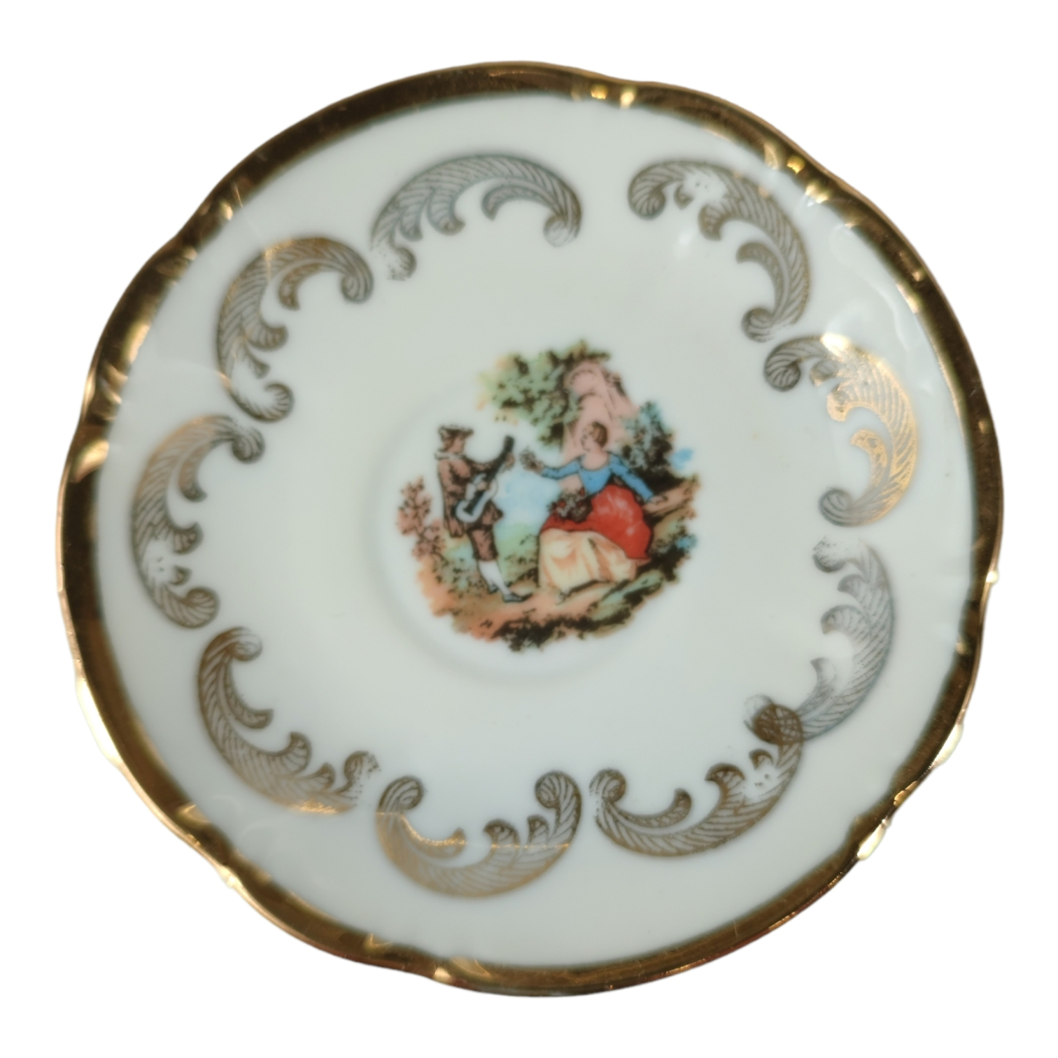 Service à café porcelaine fine "DN Porcellana" origine Espagne Bon état - Vue 4 - 